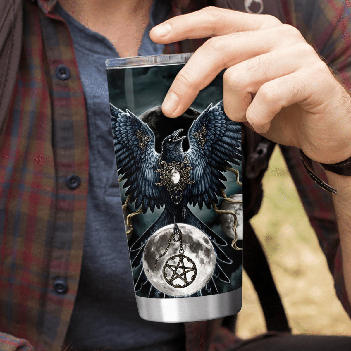 Mystic Raven Viking Tumbler