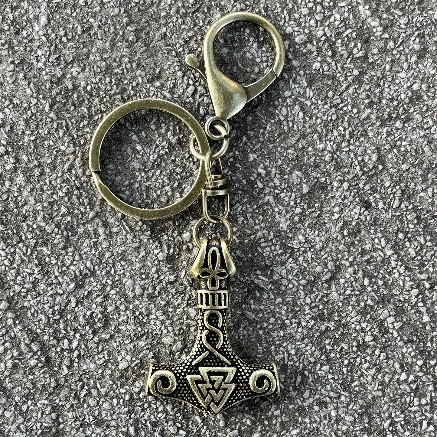 Thor’s Hammer Viking Keychain