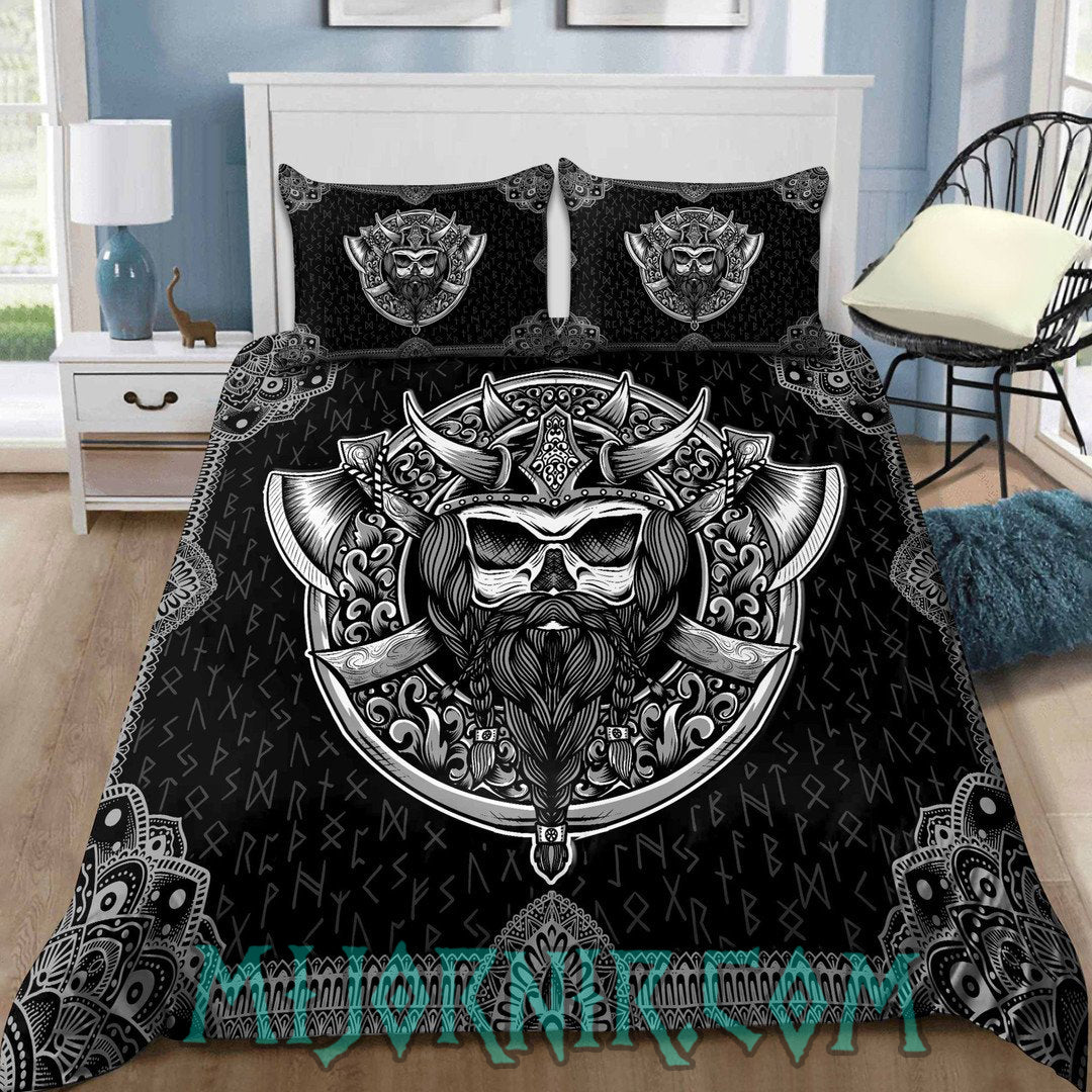 Viking Skull King - Viking Duvet Cover