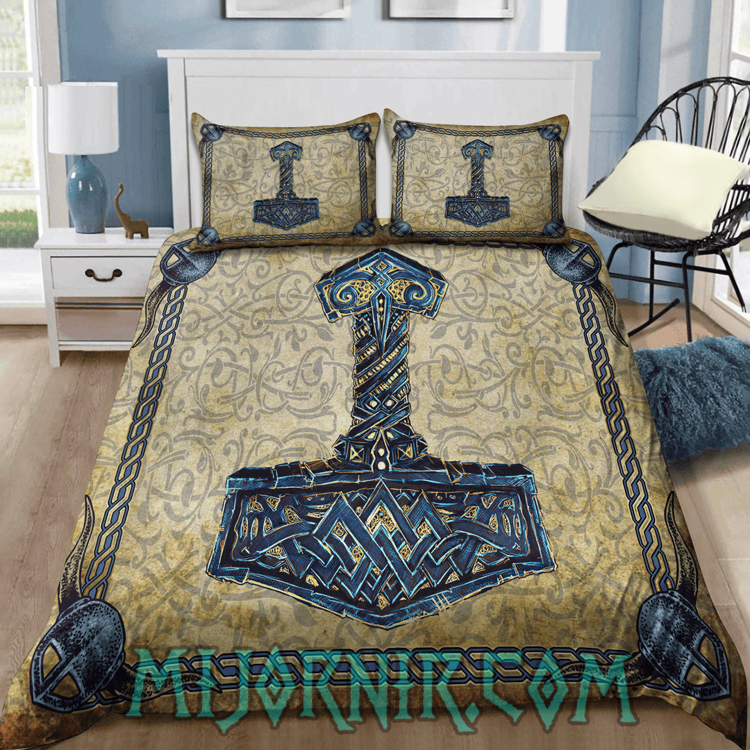 Mjolnir Might - Viking Duvet Cover