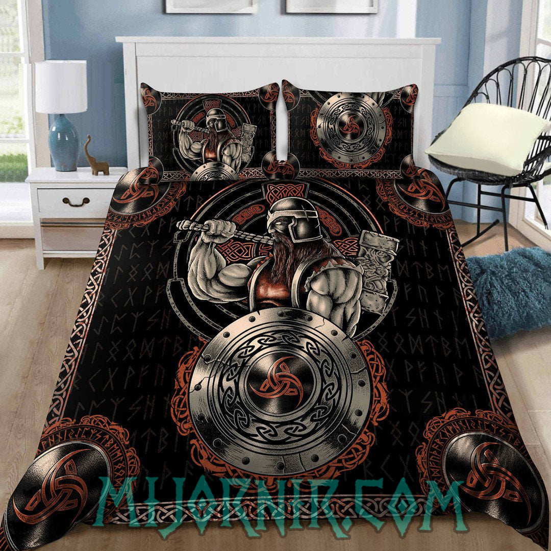 Thor's Hammer Warrior - Viking Duvet Cover