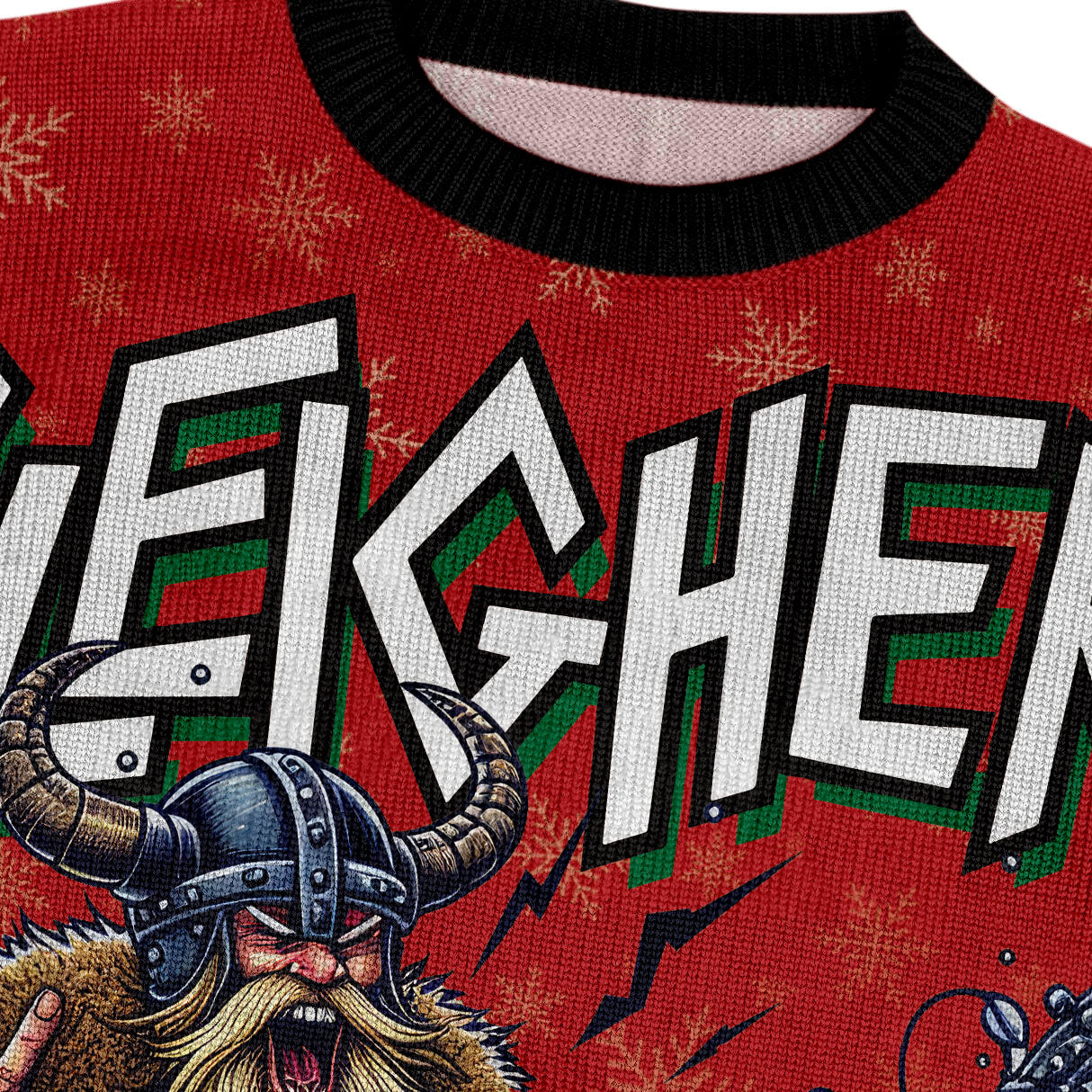 Sleigher Viking Rock - Viking Ugly Christmas Sweater