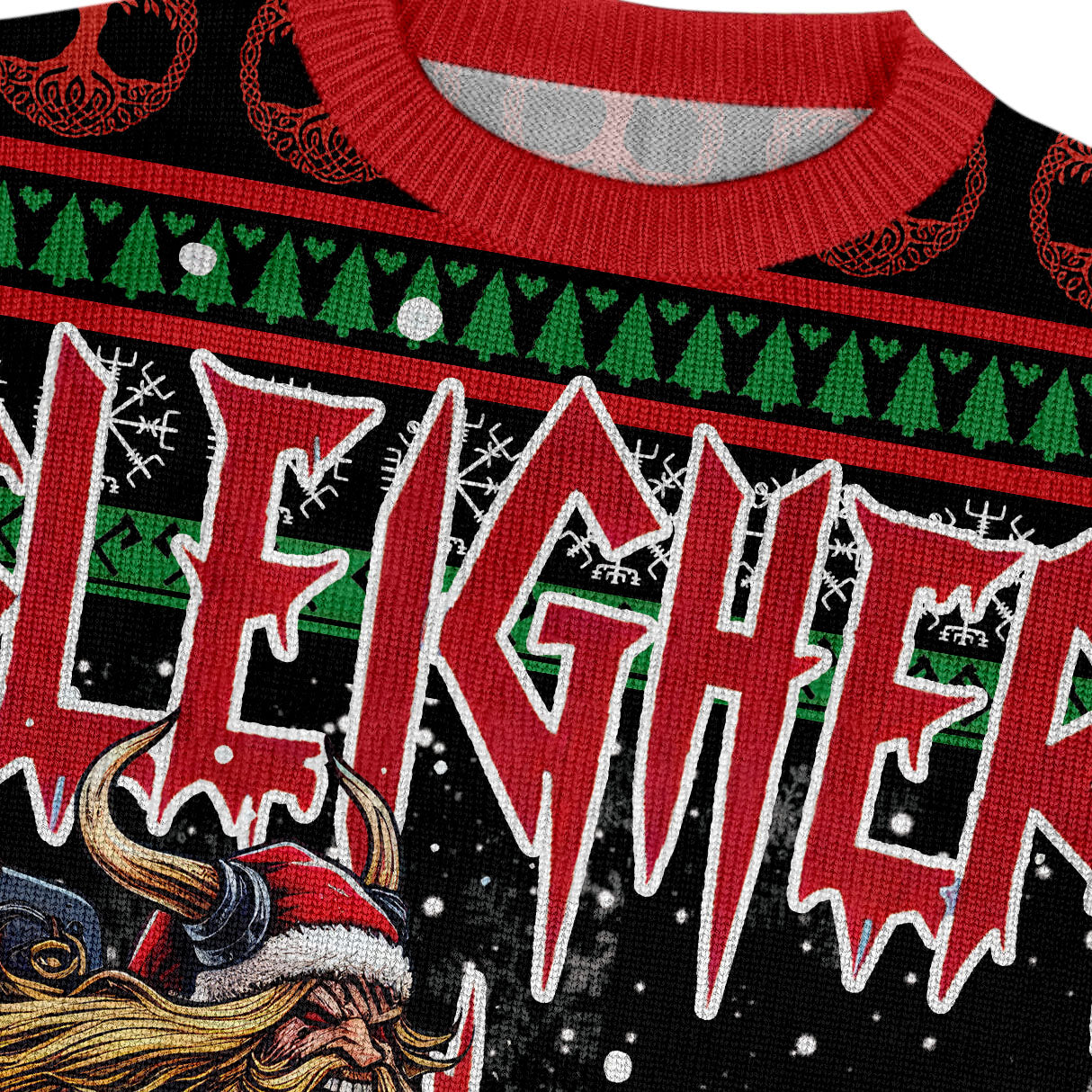 Rocking Sleigh Viking - Viking Ugly Christmas Sweater