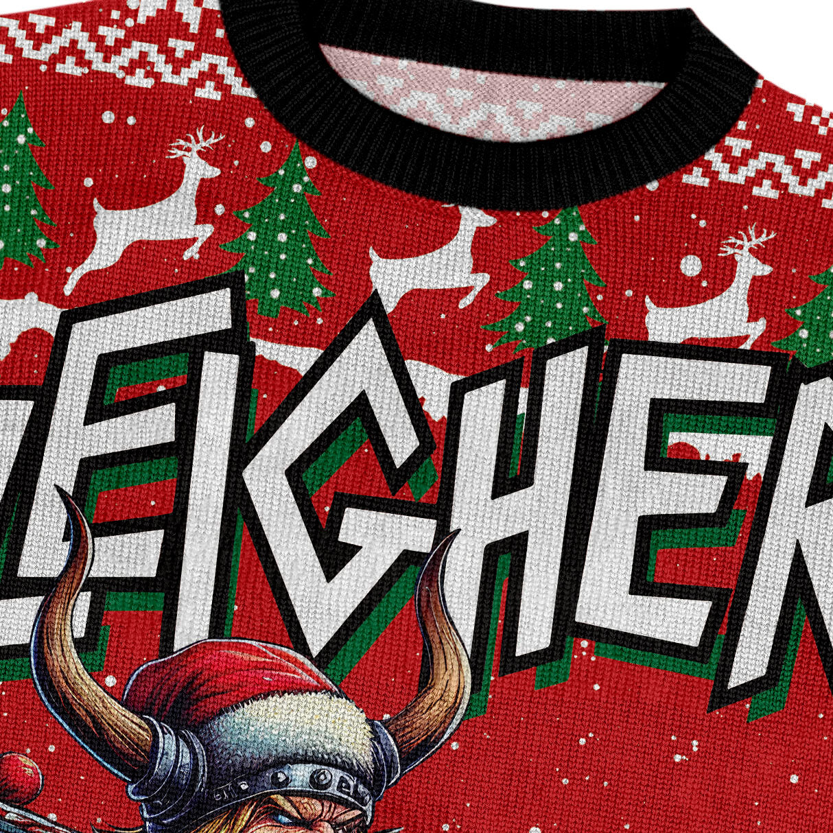 Santa's Viking Sleigher - Viking Ugly Christmas Sweater