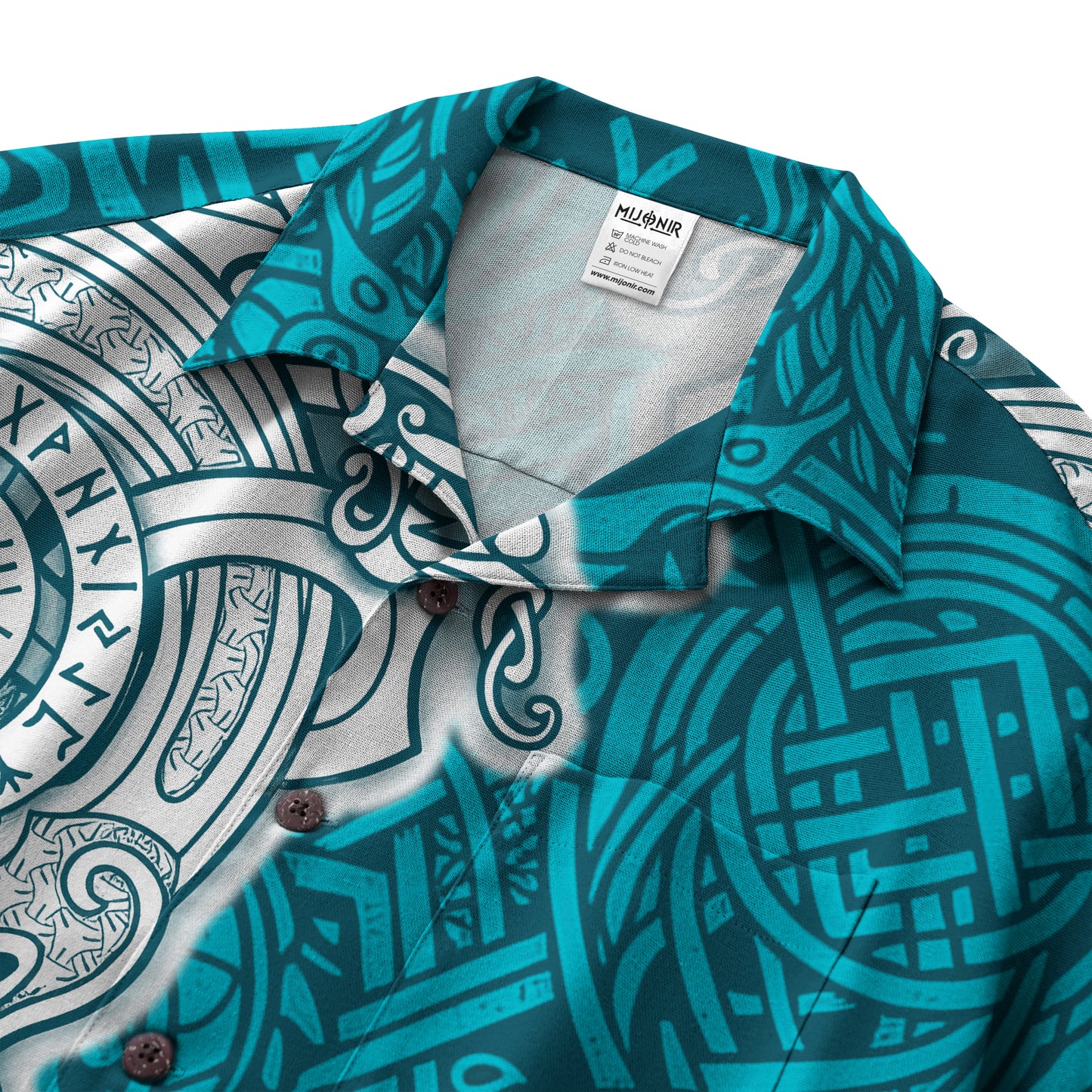 Viking Runes Hawaii Shirt - Nordic Saga Style