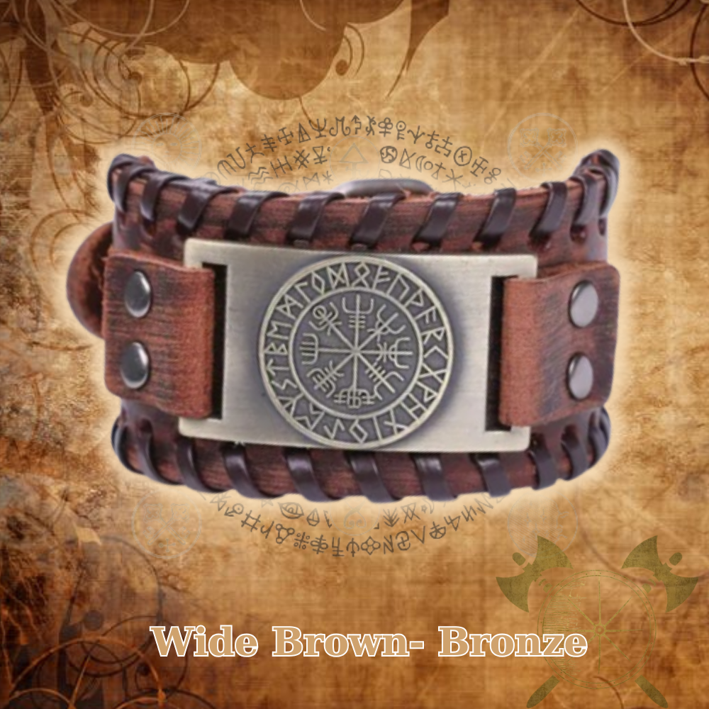 Viking Leather Bracelet Handmade