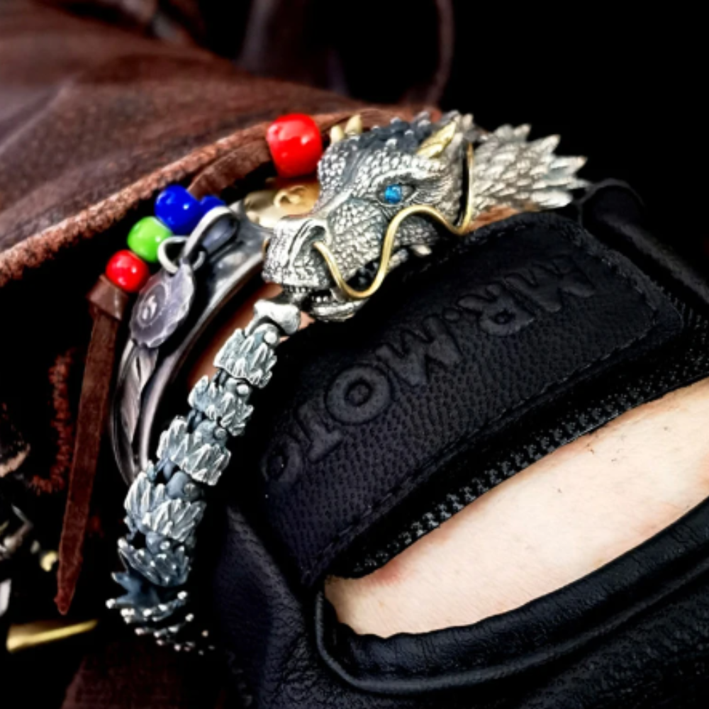 Serpent Dragon Medusa Viking Bracelet Mijonir