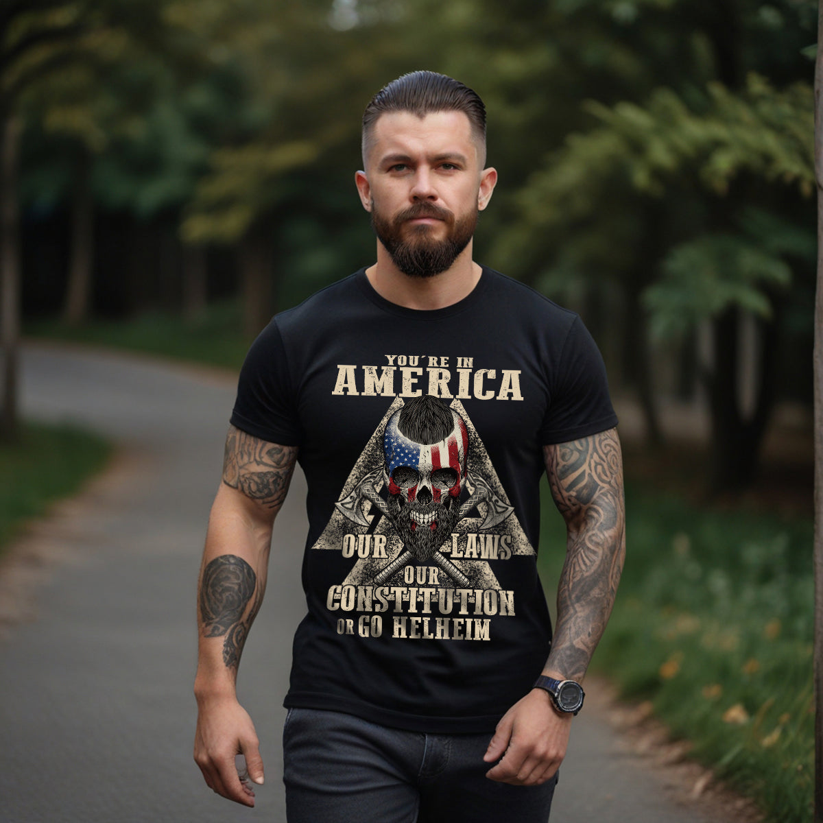 You Are In America Viking T-shirt