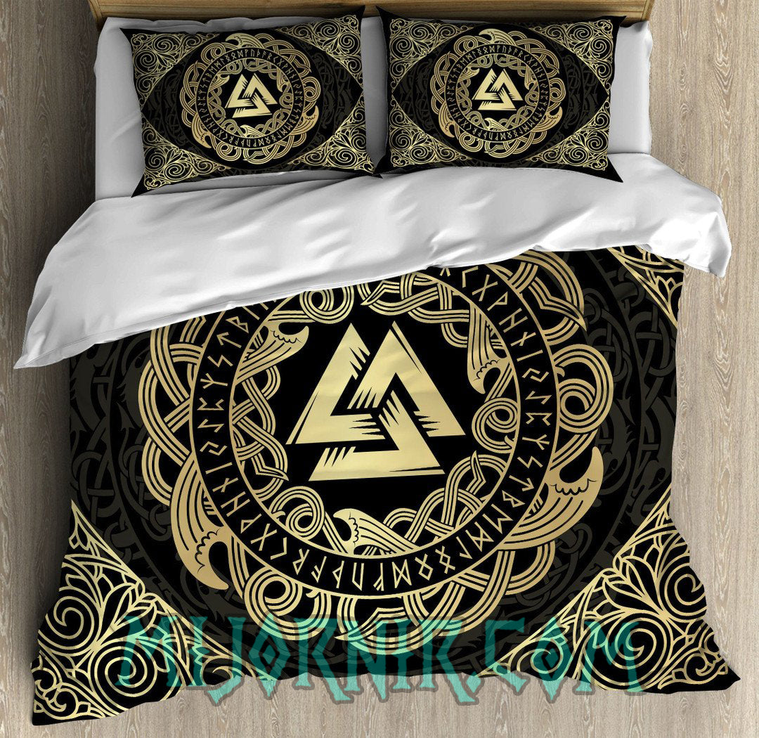 Valknut's Glory - Viking Duvet Cover