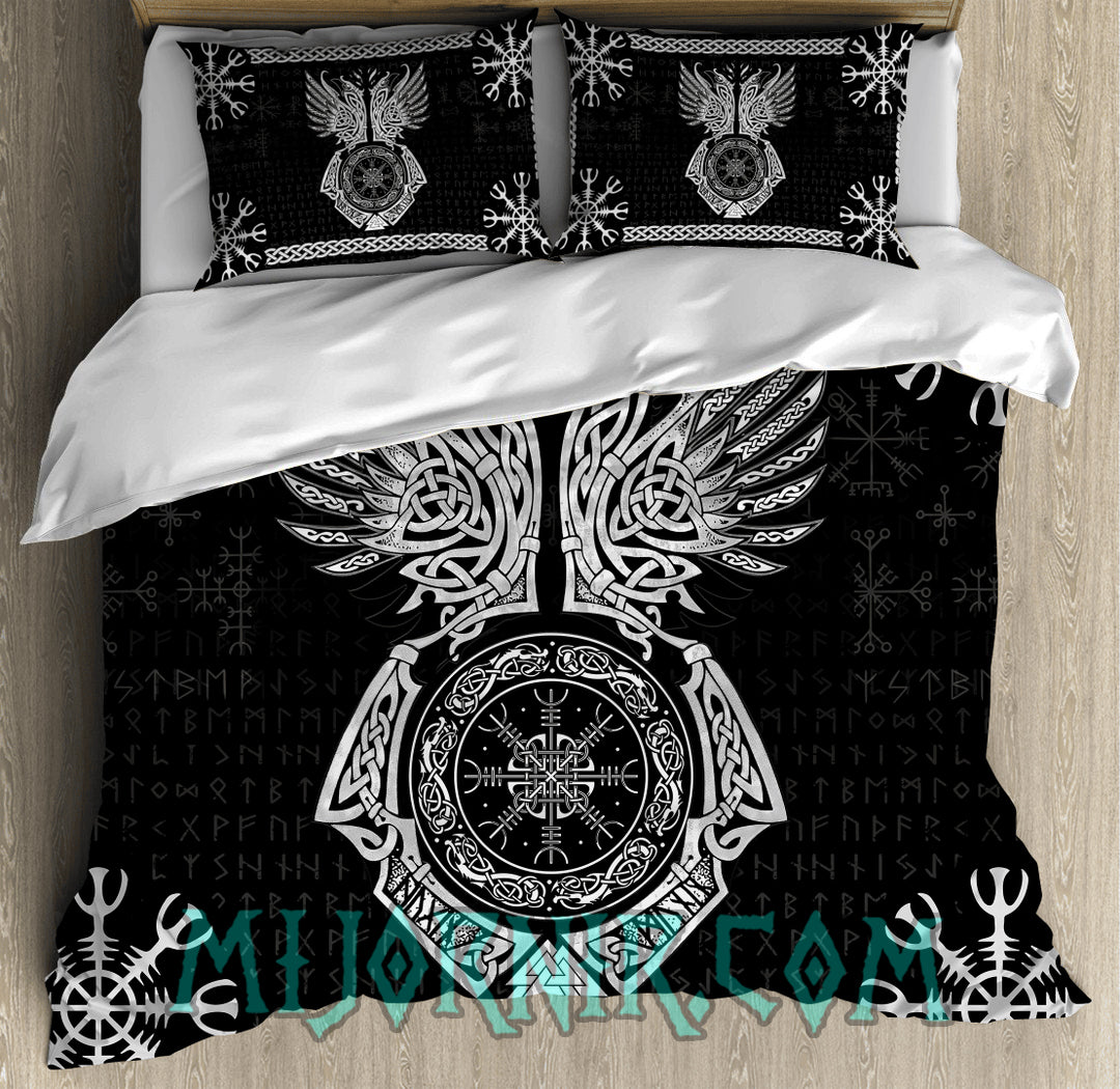 Valknut Guardian - Viking Duvet Cover