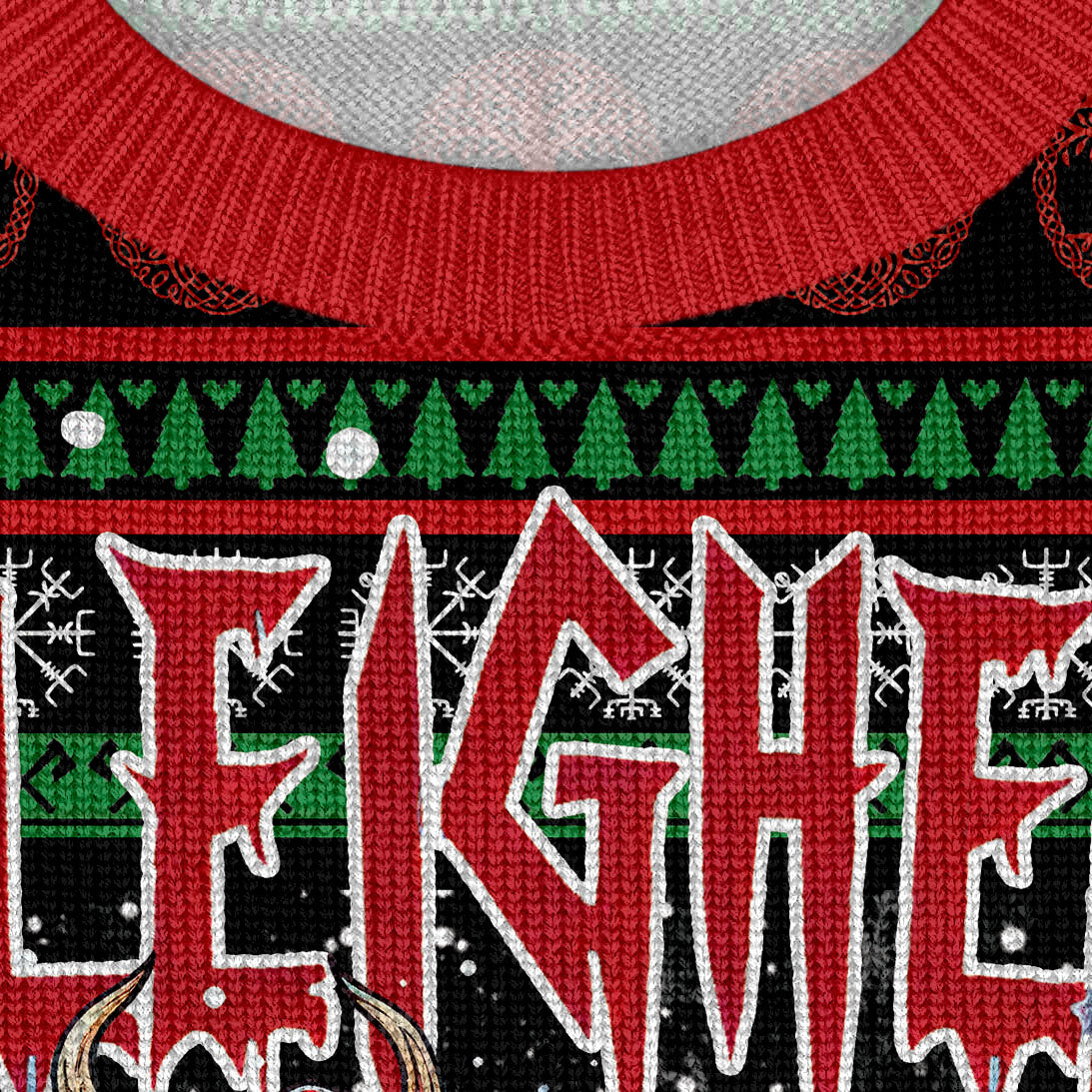 Rocking Sleigh Viking - Viking Ugly Christmas Sweater