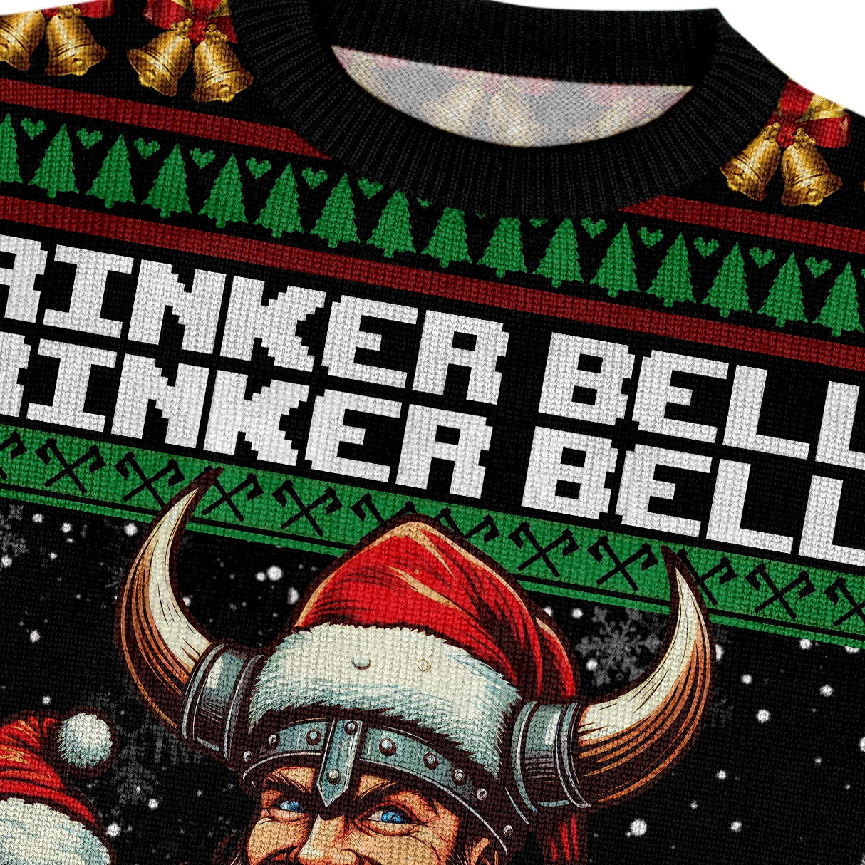 Viking Santa Ugly Christmas Sweater - Funny Nordic Holiday Pullover