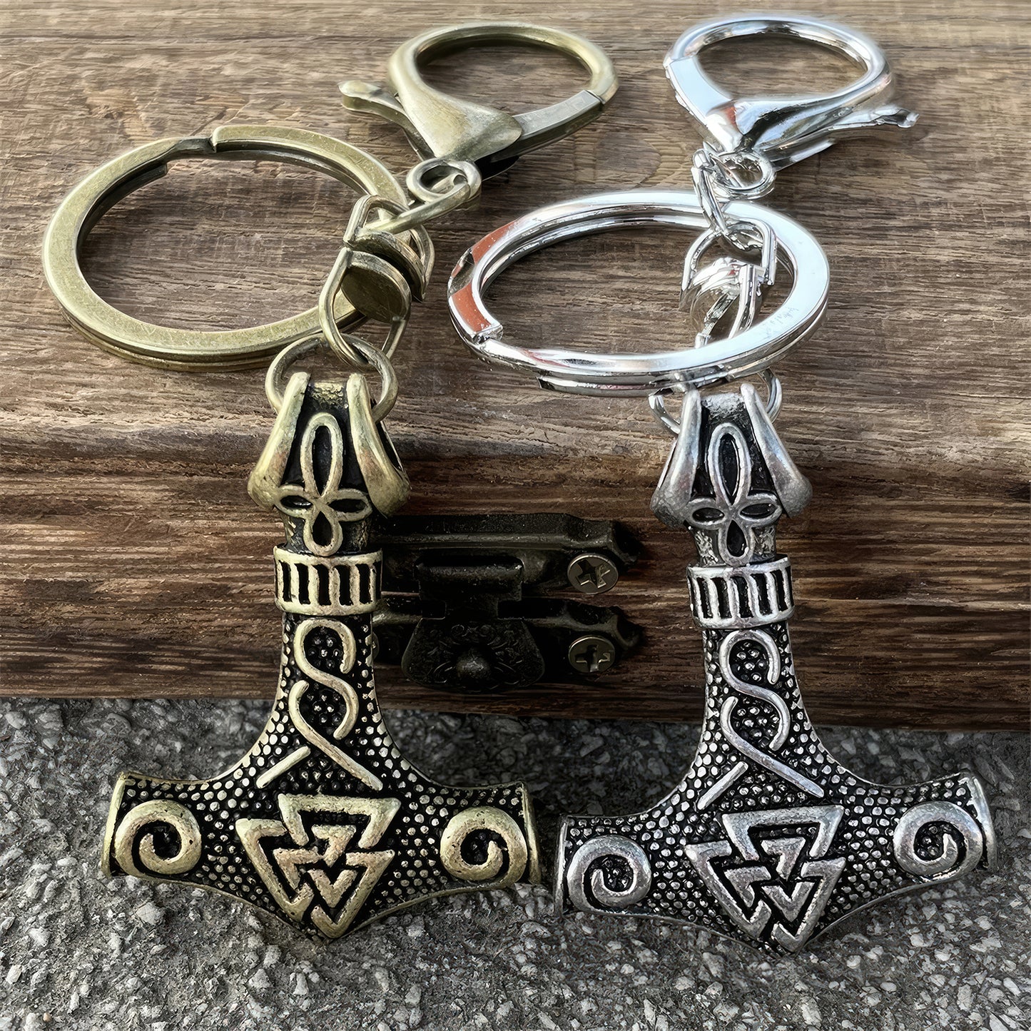 Thor’s Hammer Viking Keychain