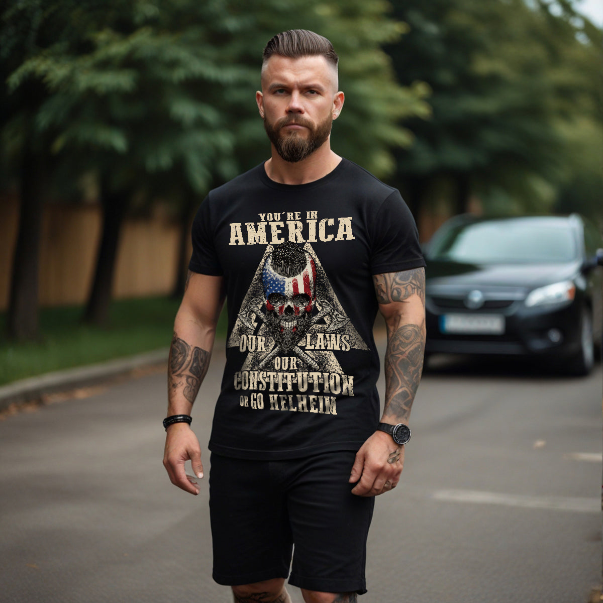 You Are In America Viking T-shirt