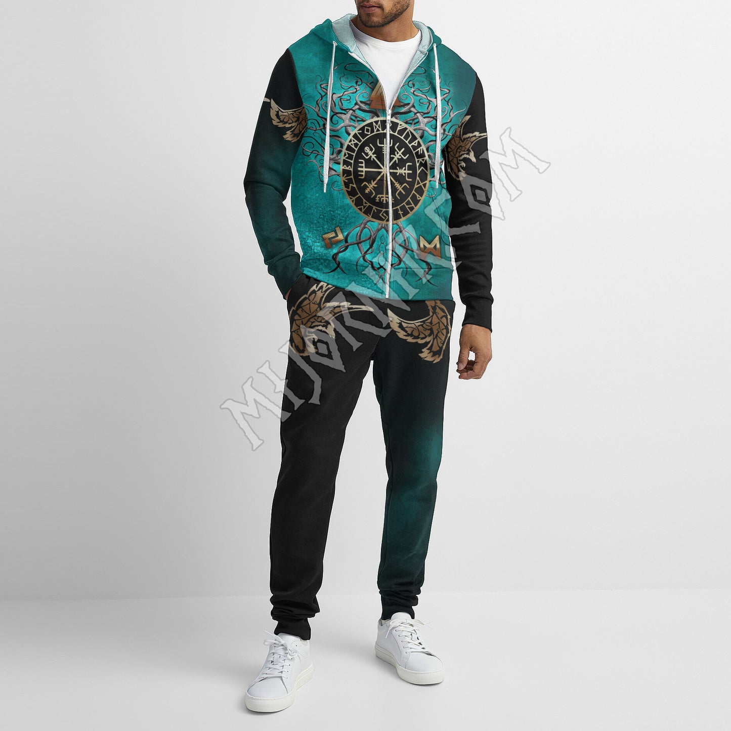 Vegvisir & Valknut - Viking Hoodie Set