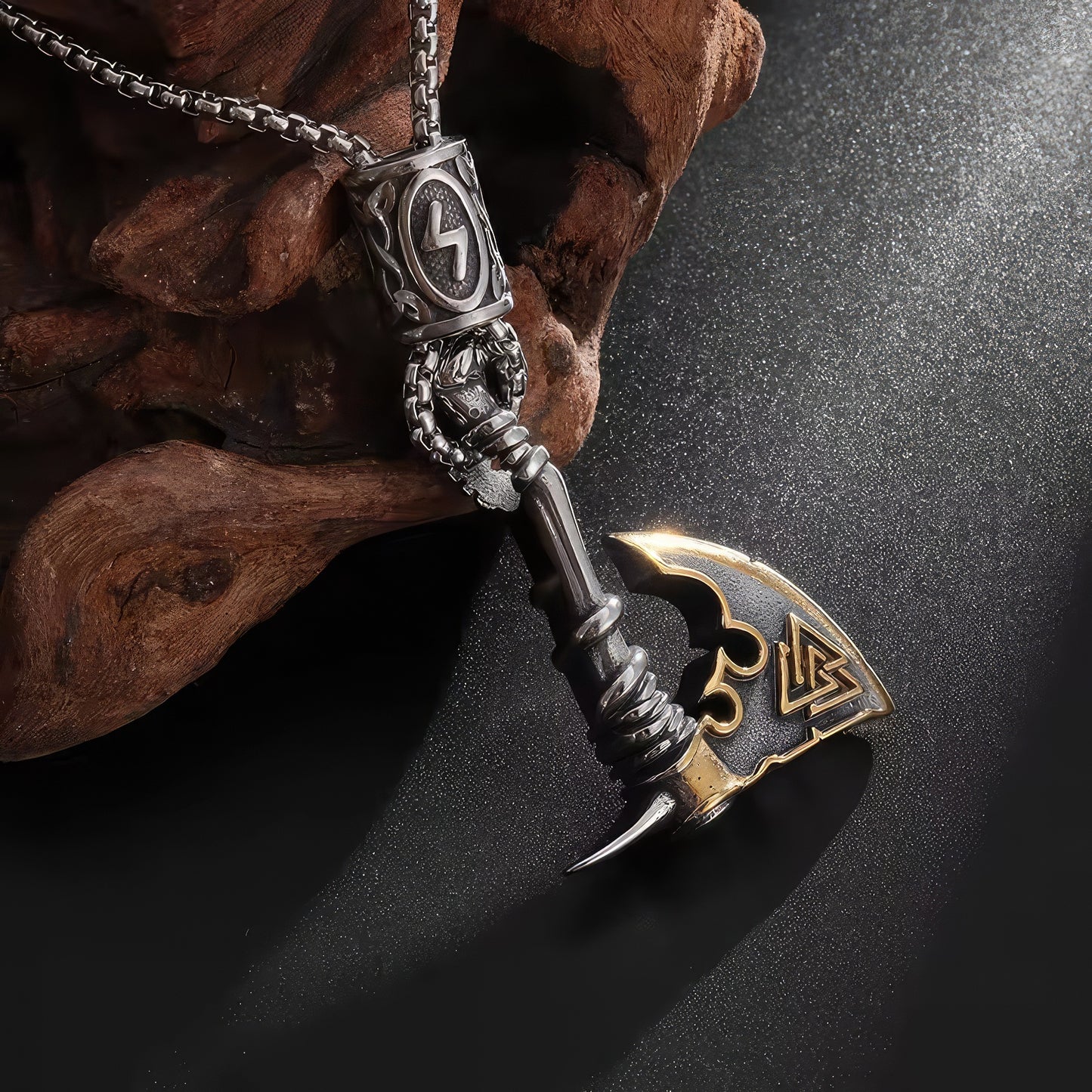 Viking Battle Ax Punk Necklace