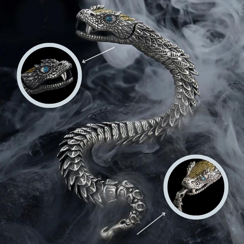 Serpent Dragon Medusa Viking Bracelet Mijonir