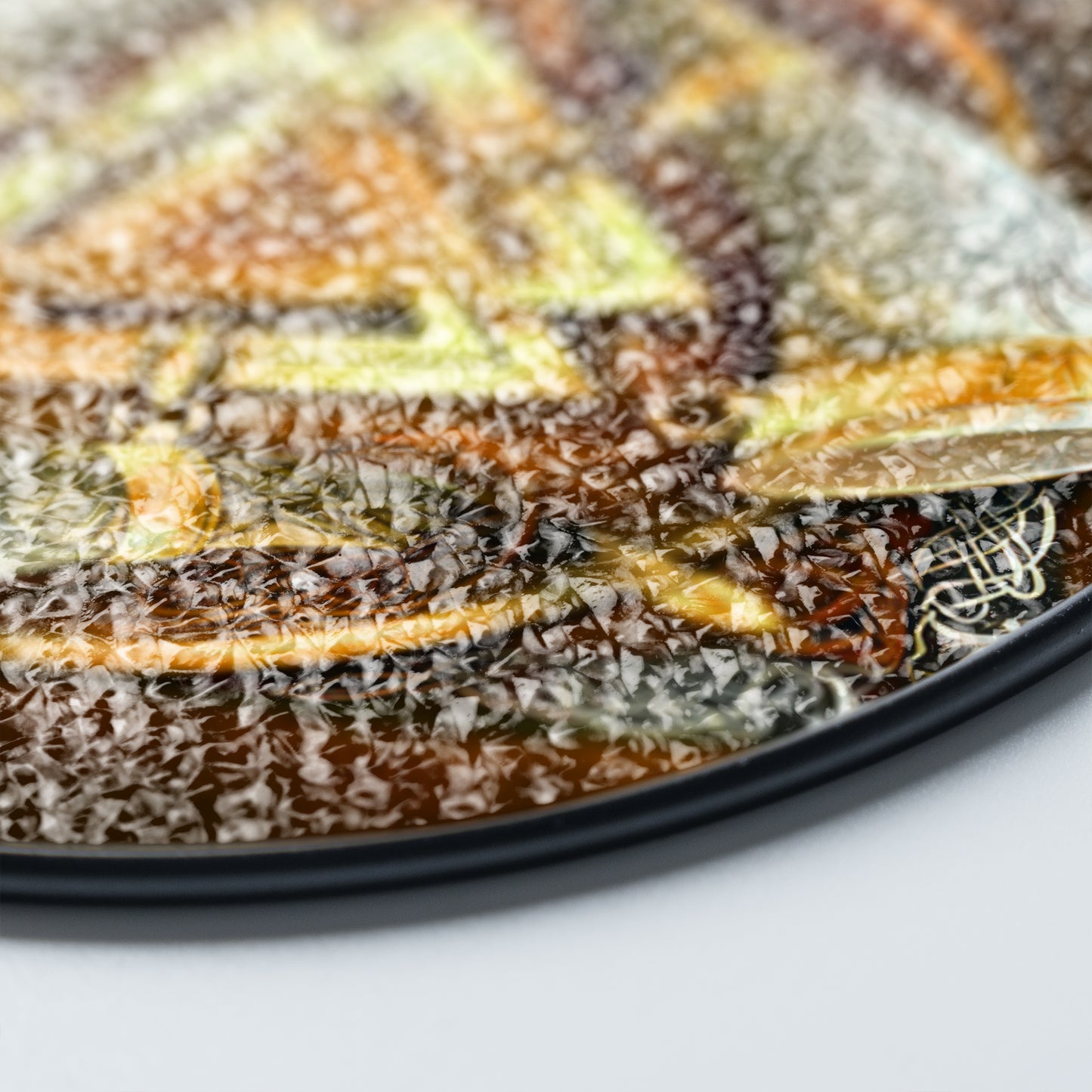 Valknut & Horns of Odin - Viking Stained Glass Hanging Ornament