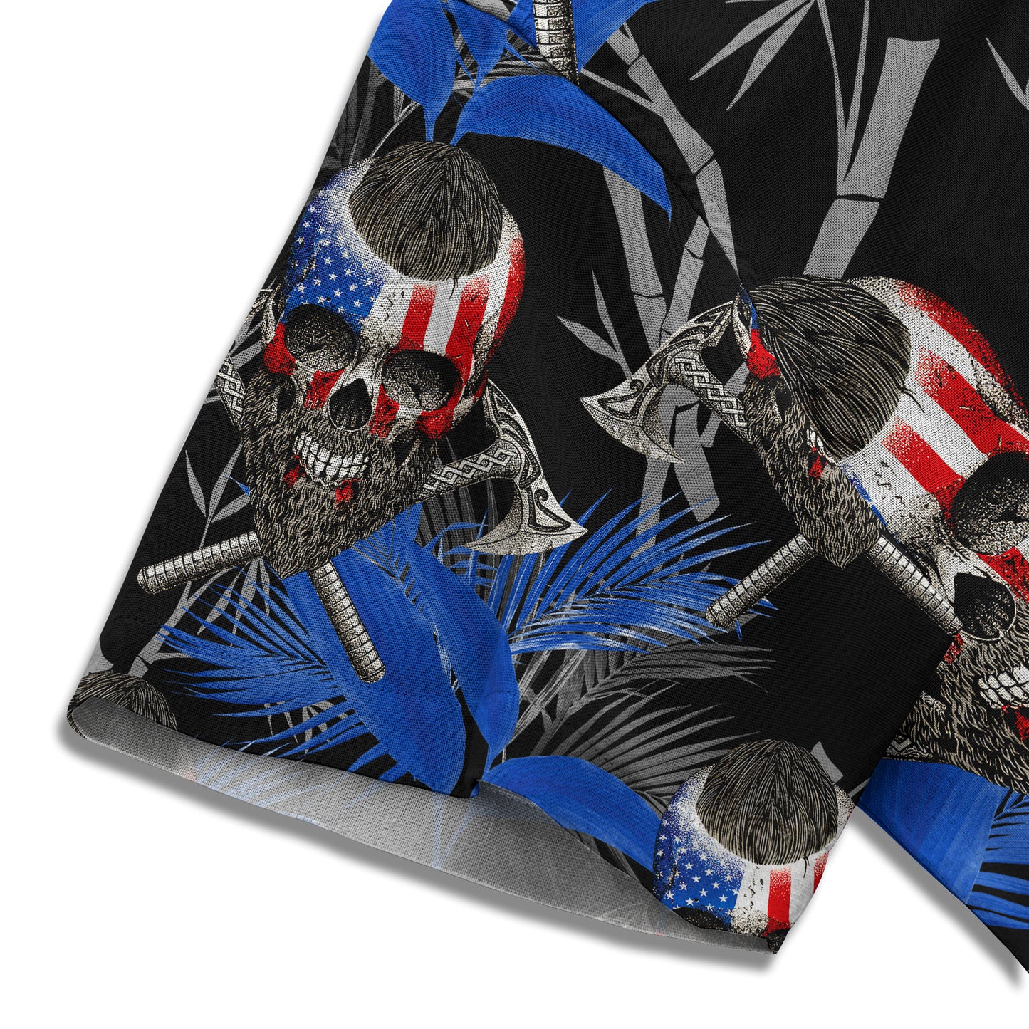 Patriotic Skulls – Hawaii Shirt