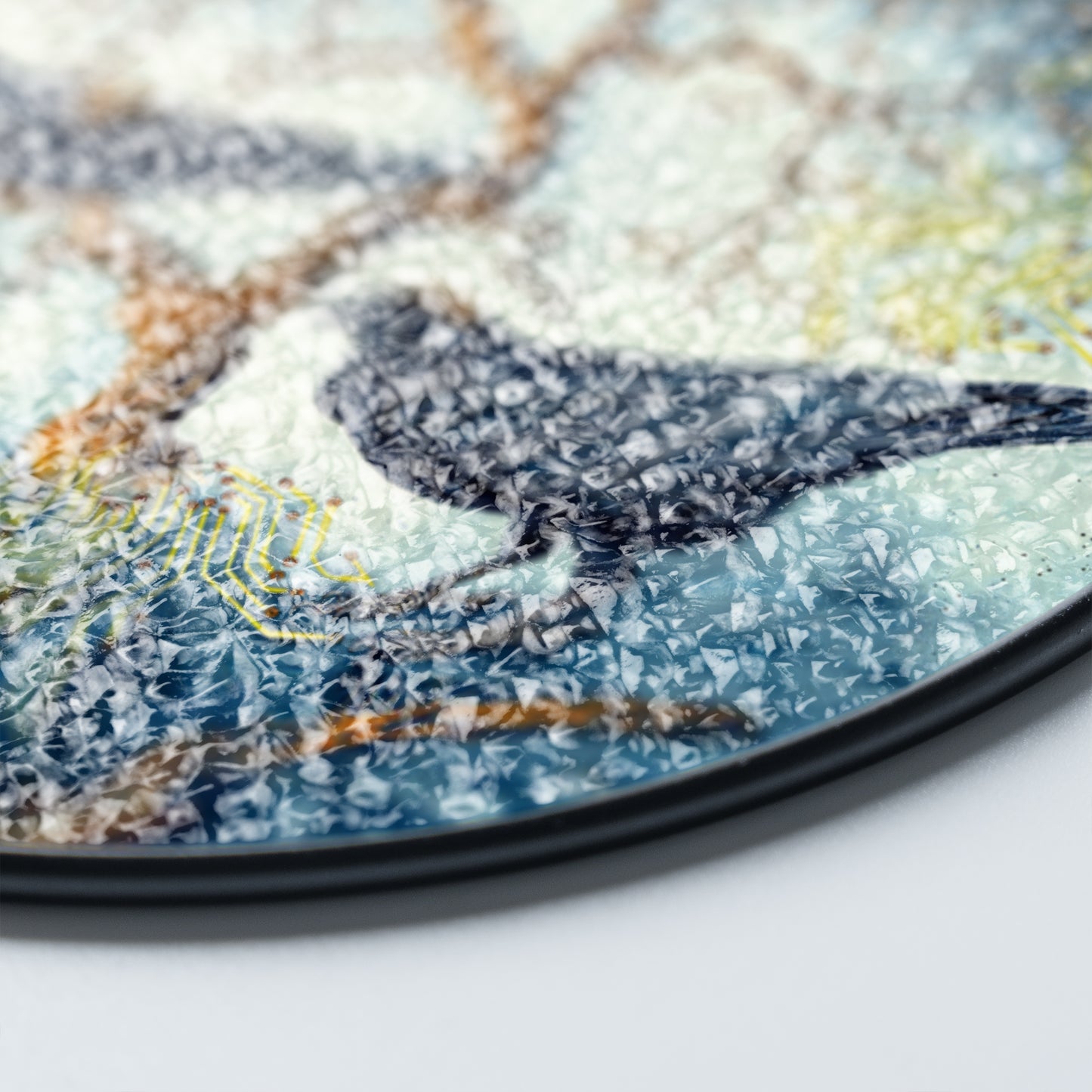 Yggdrasil Ravens - Viking Stained Glass Hanging Ornament