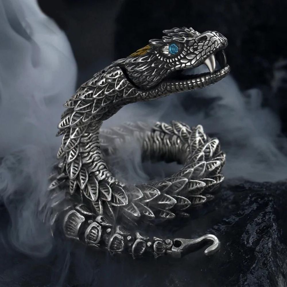 Serpent Dragon Medusa Viking Bracelet Mijonir