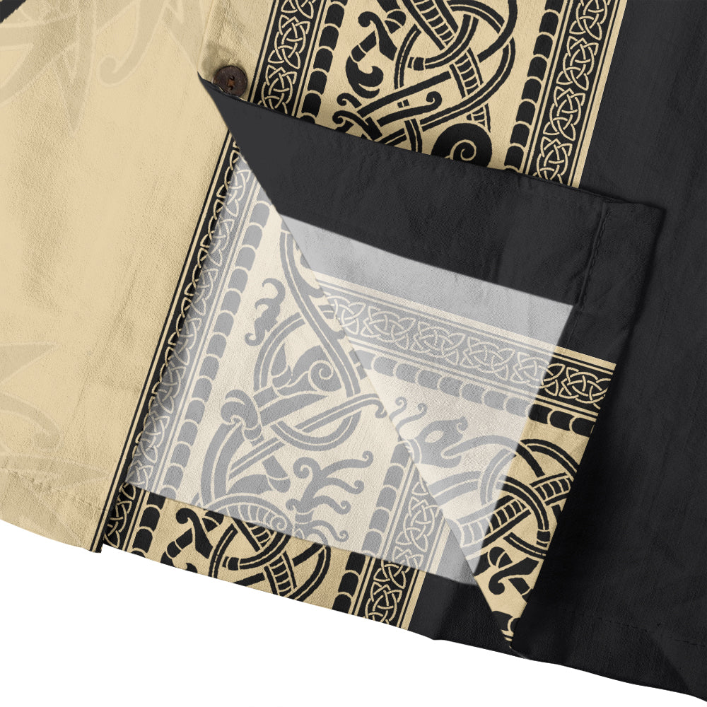 Golden Celtic Wolf– Hawaii Shirt