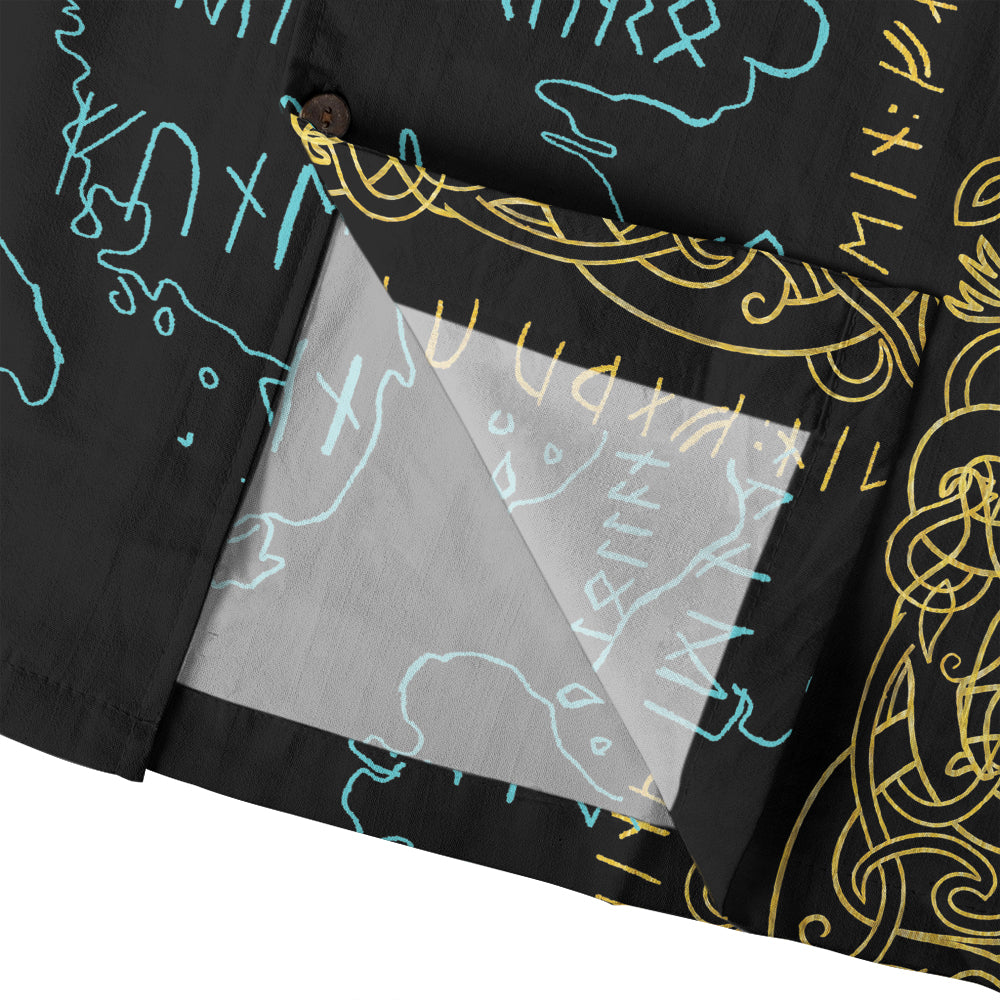 Viking Runes & Vegvisir – Hawaii Shirt