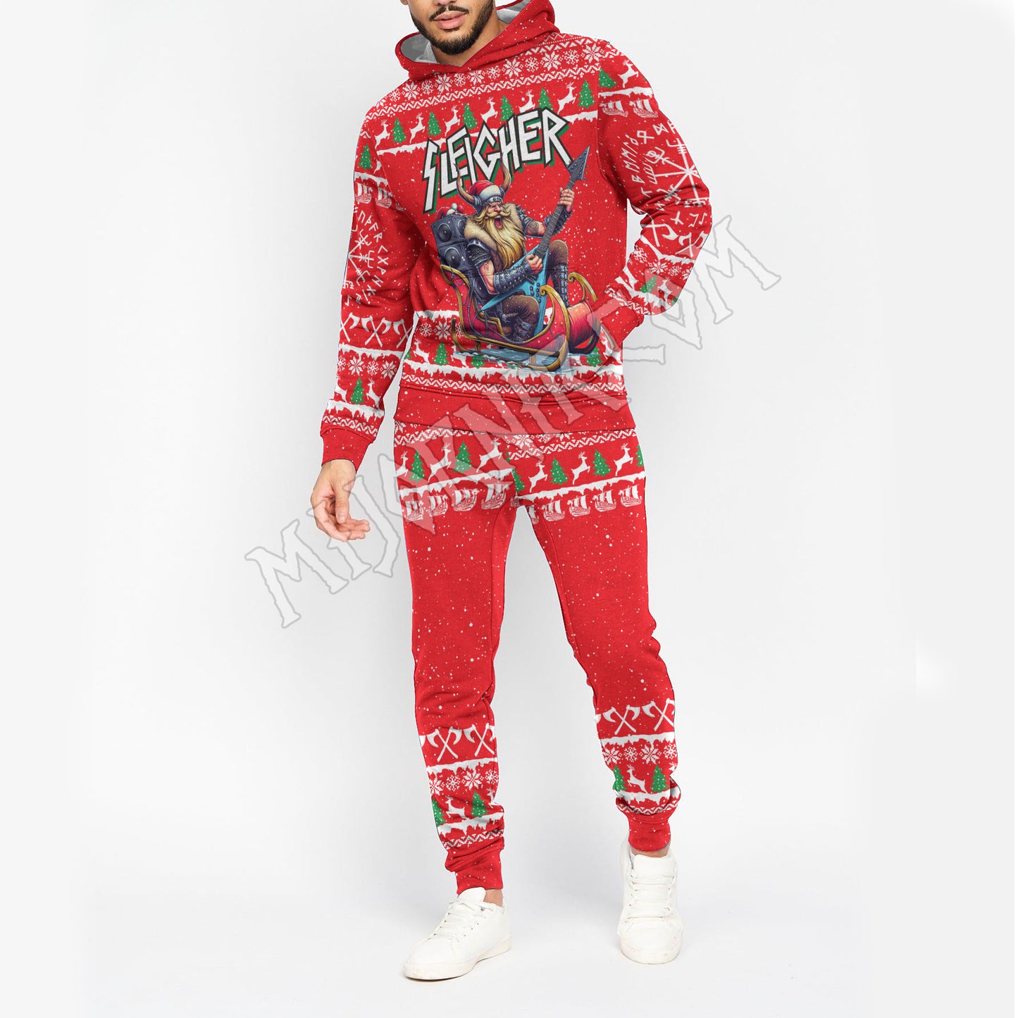Santa's Viking Sleigher - Viking Hoodie Set
