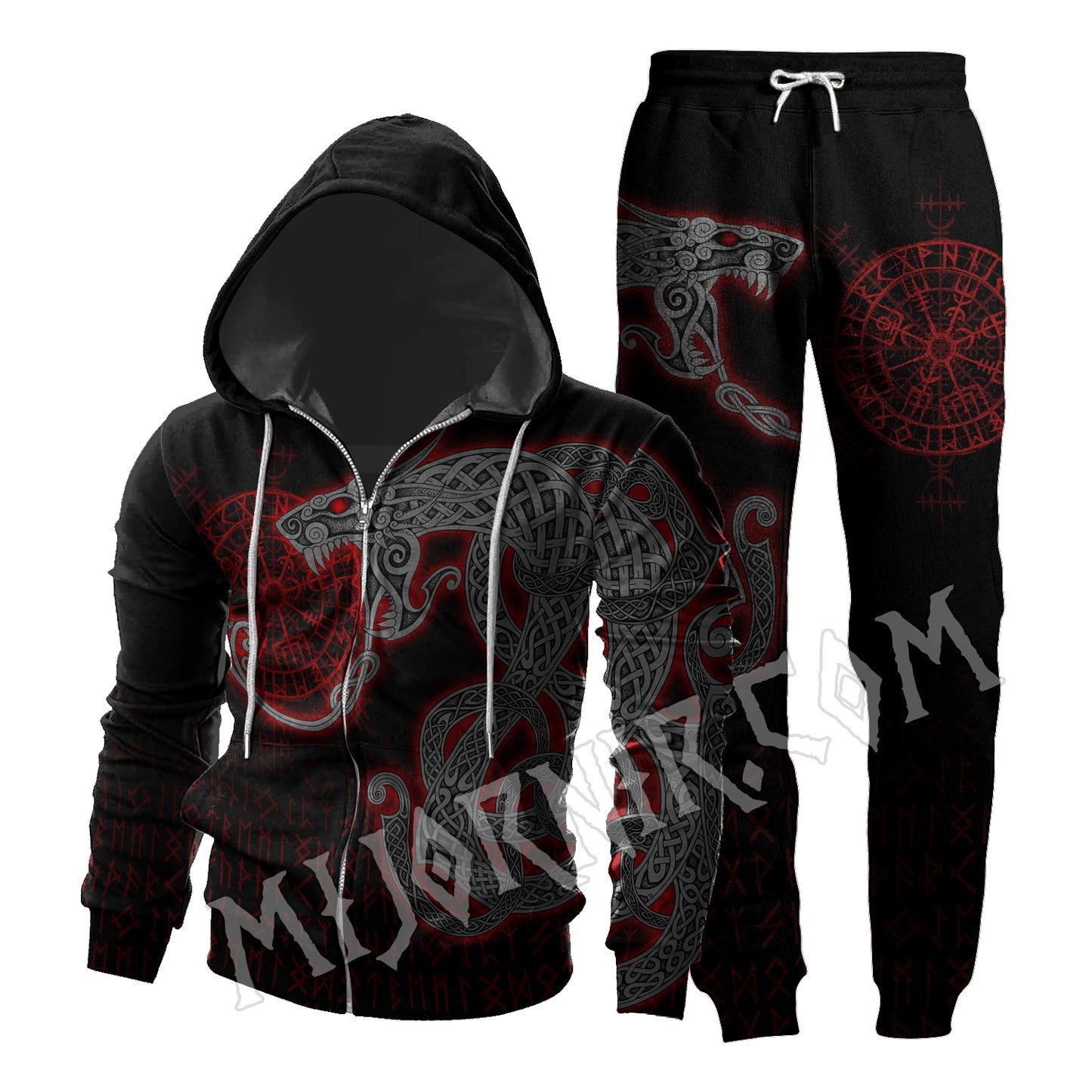 Jörmungandr Serpent - Viking Hoodie Set