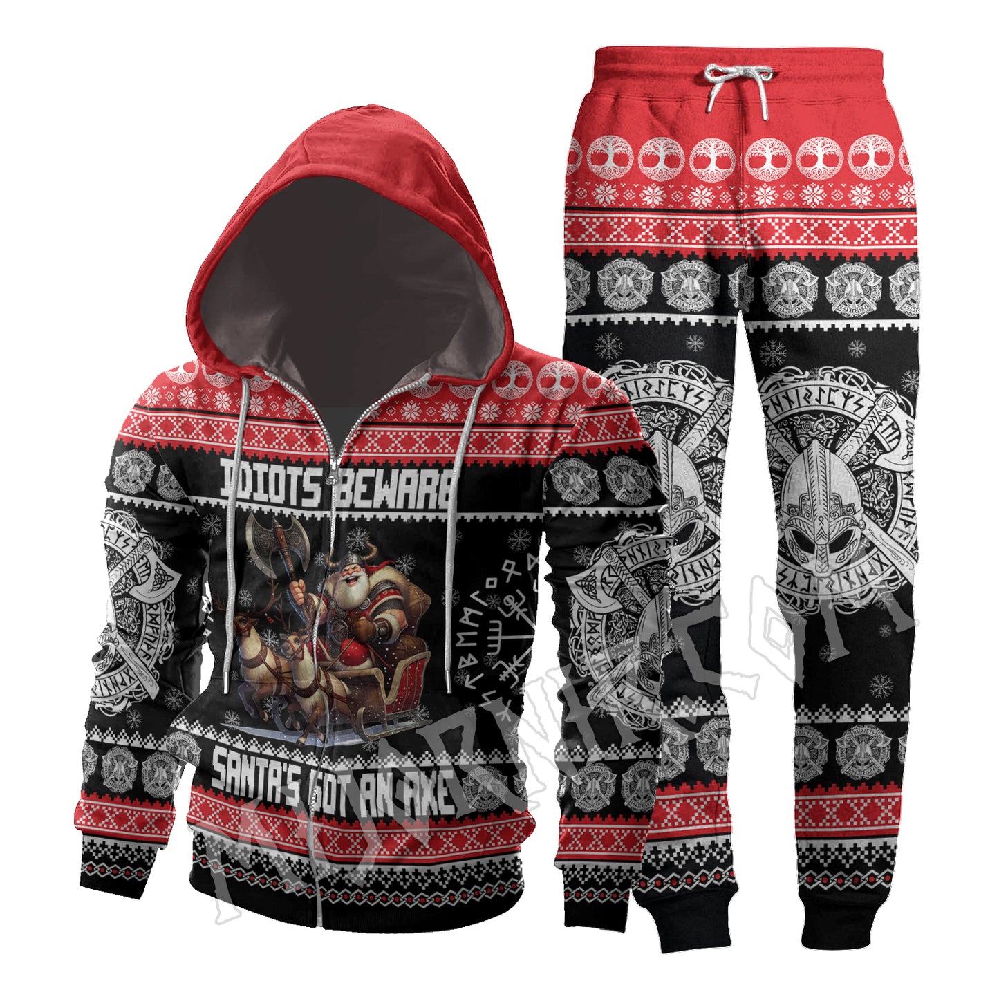 Santa's got an axe - Viking Hoodie Set