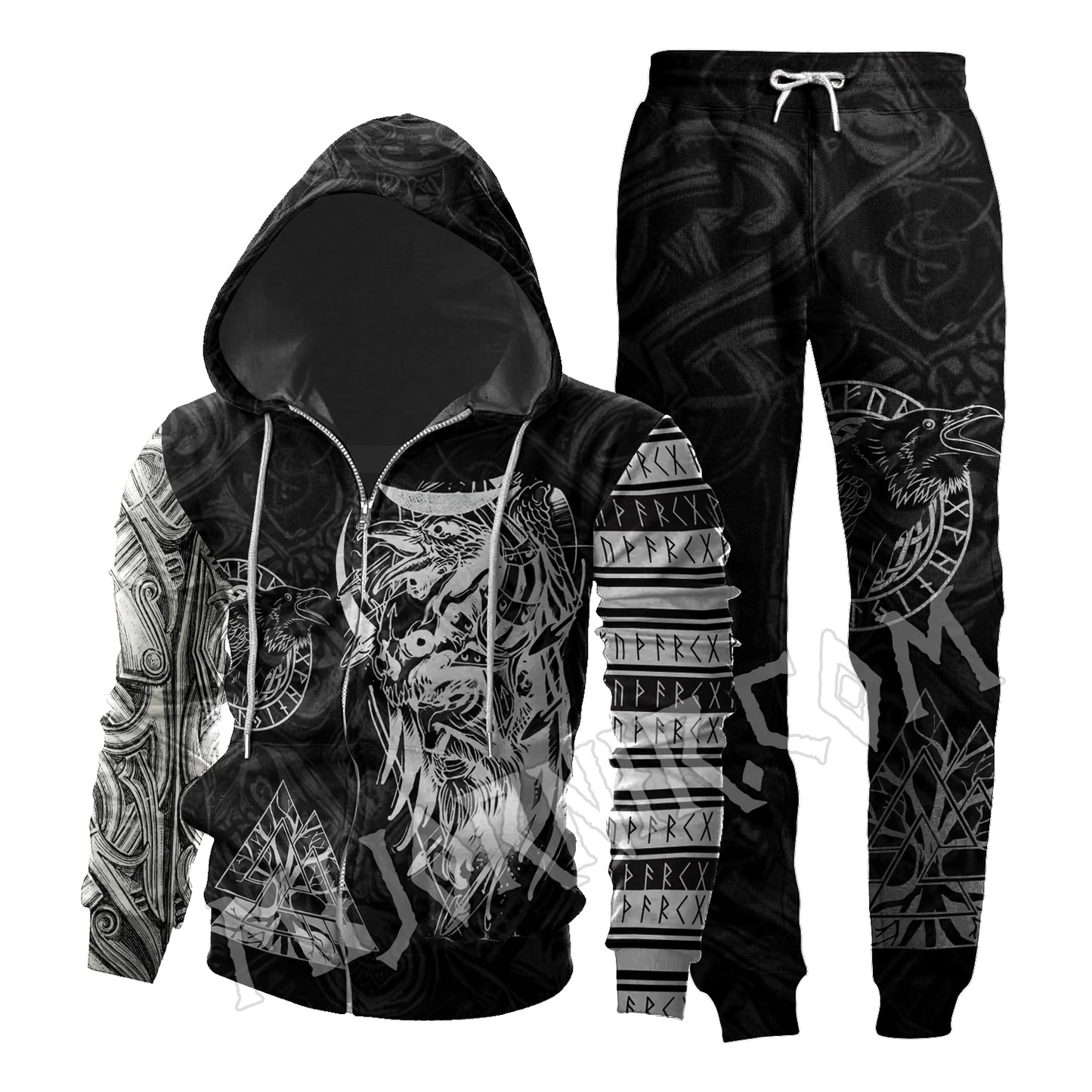 Odin's Embrace - Viking Hoodie Set