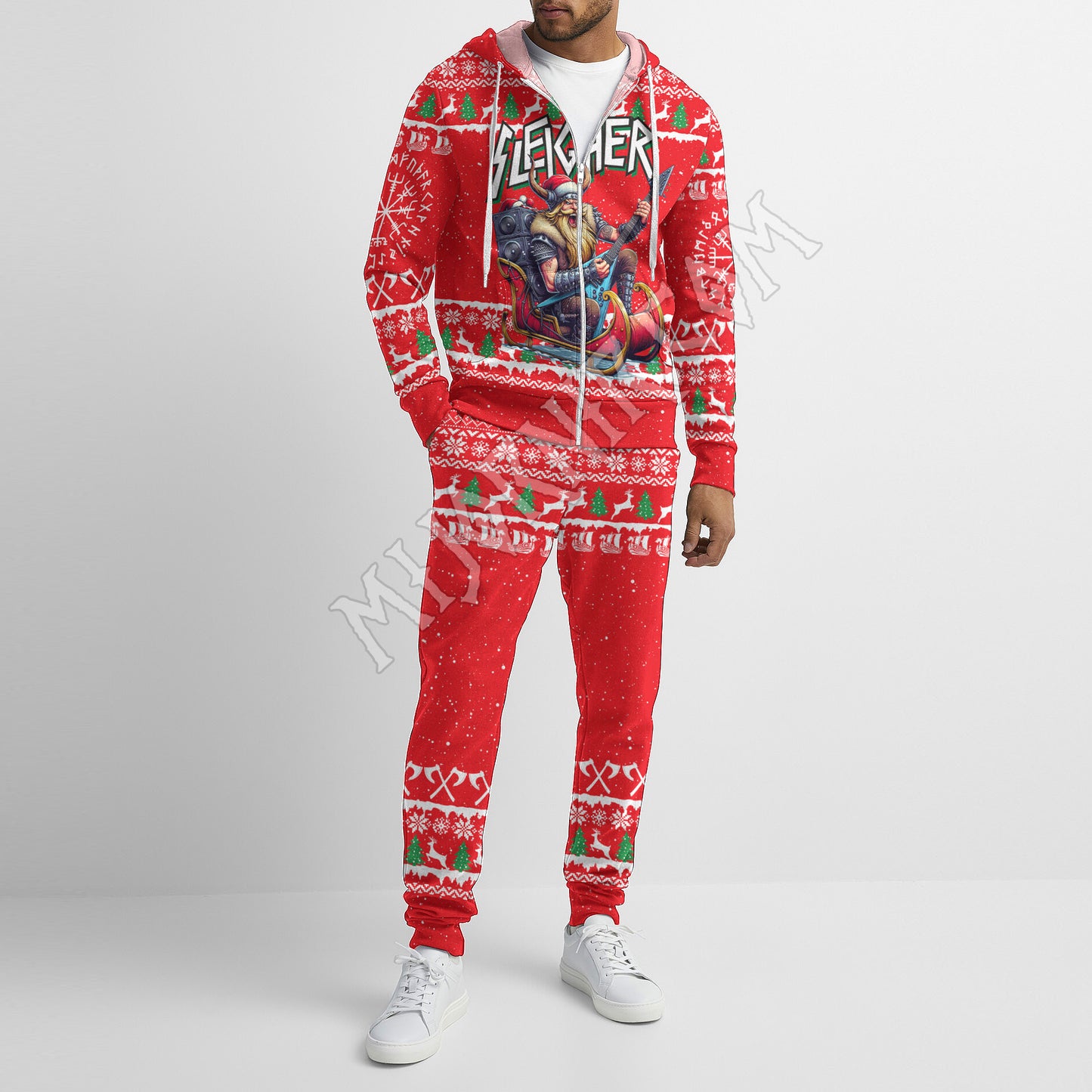 Santa's Viking Sleigher - Viking Hoodie Set