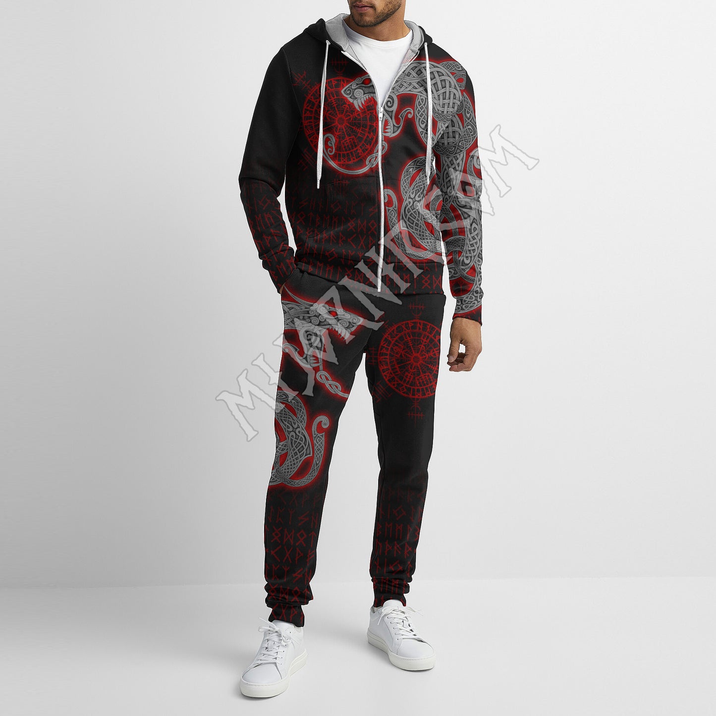 Jörmungandr Serpent - Viking Hoodie Set