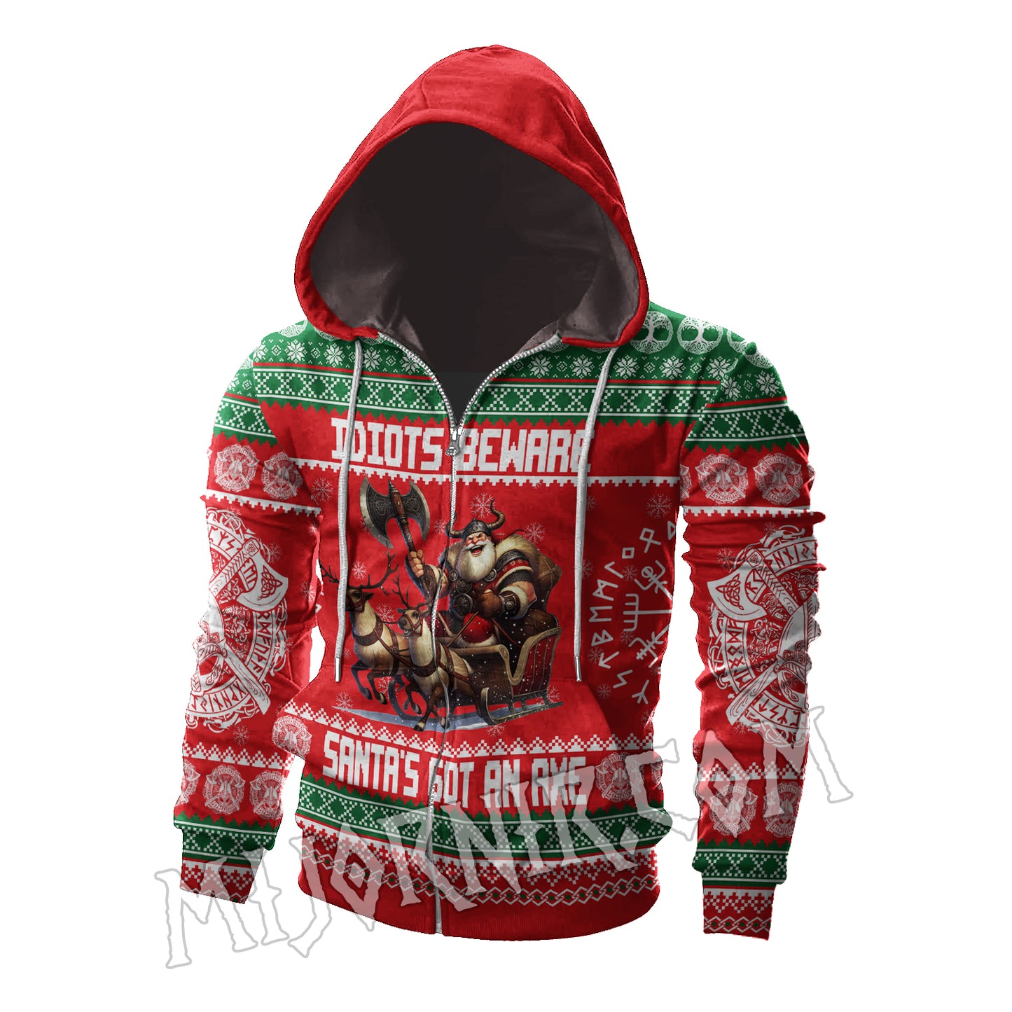 Idiots Beware - Viking Hoodie Set
