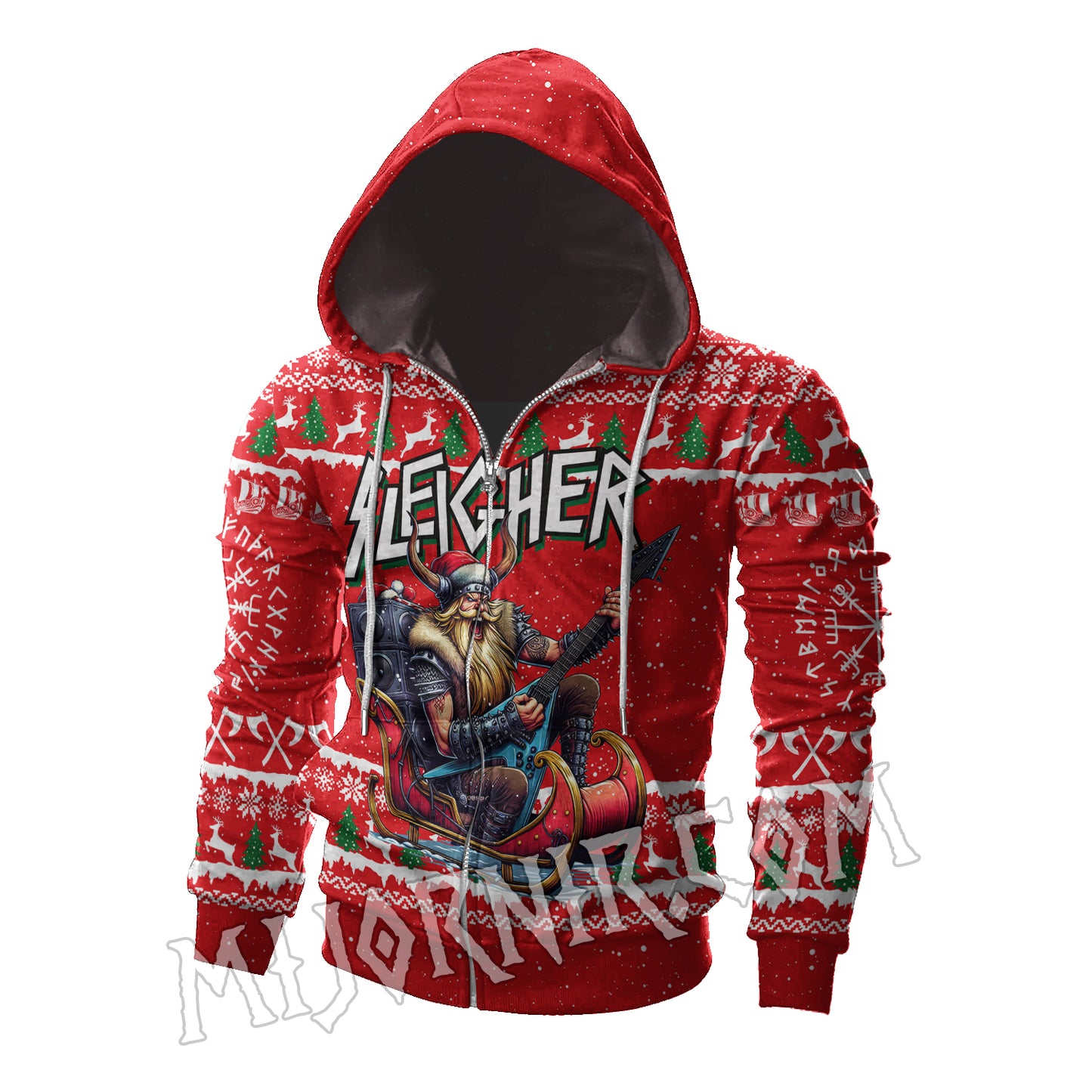 Santa's Viking Sleigher - Viking Hoodie Set