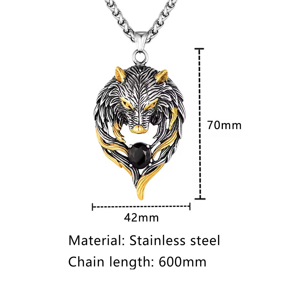 Odin's Wolf Pendant Necklace