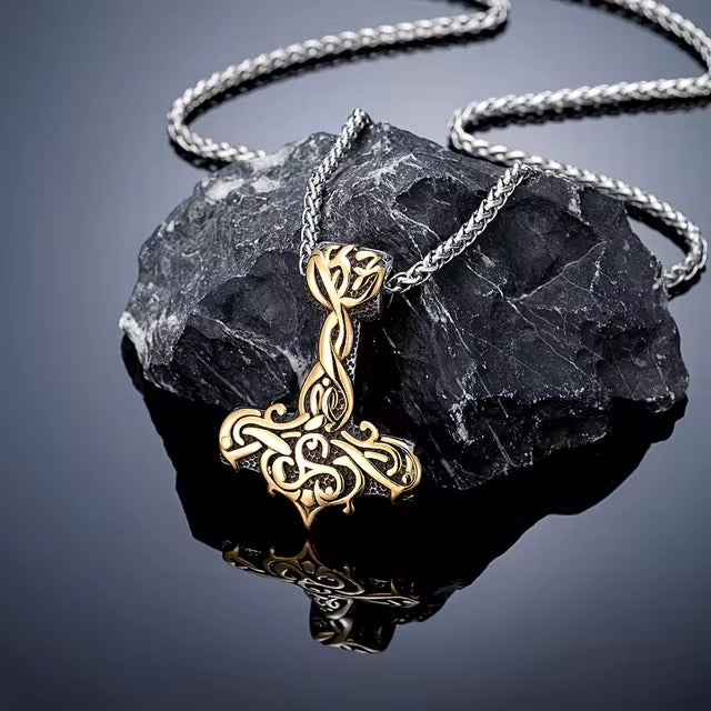 Punk Viking Thor's Hammer Necklace
