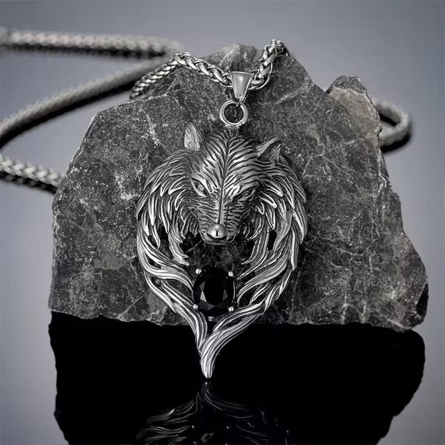 Odin's Wolf Pendant Necklace
