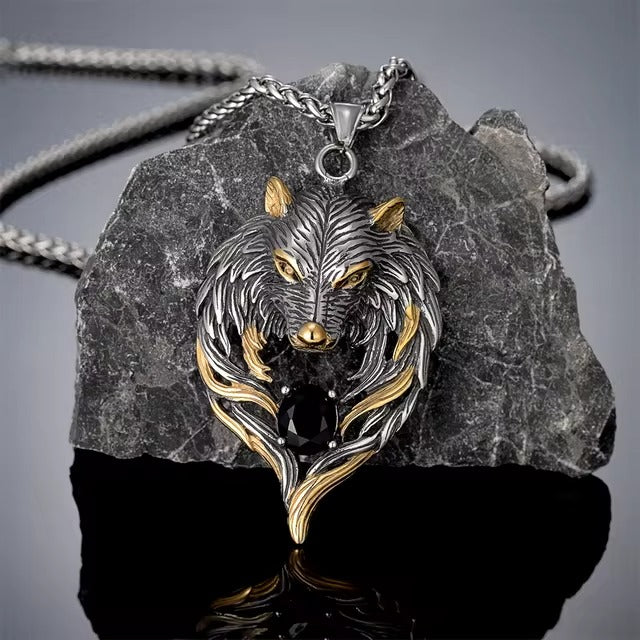 Odin's Wolf Pendant Necklace