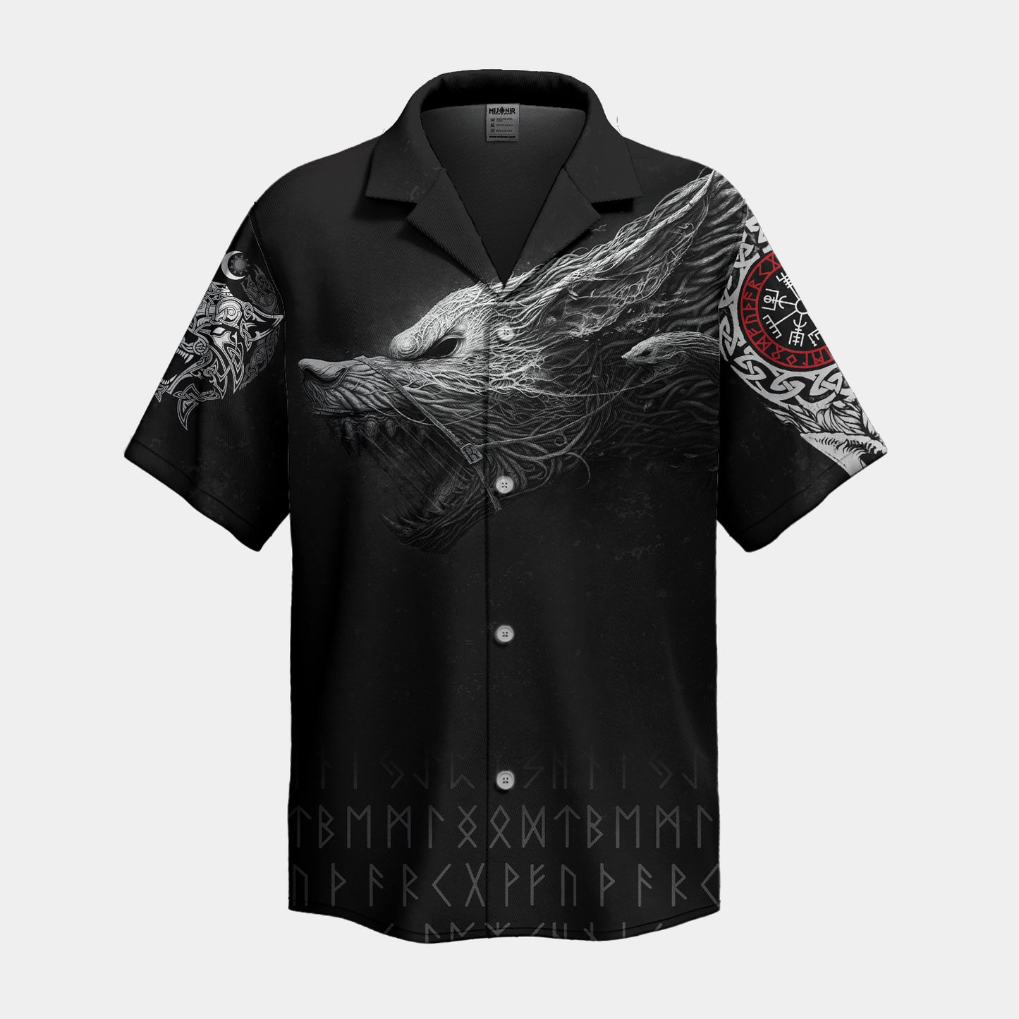 Nordic-style Hawaiian shirt for Viking fans in the US