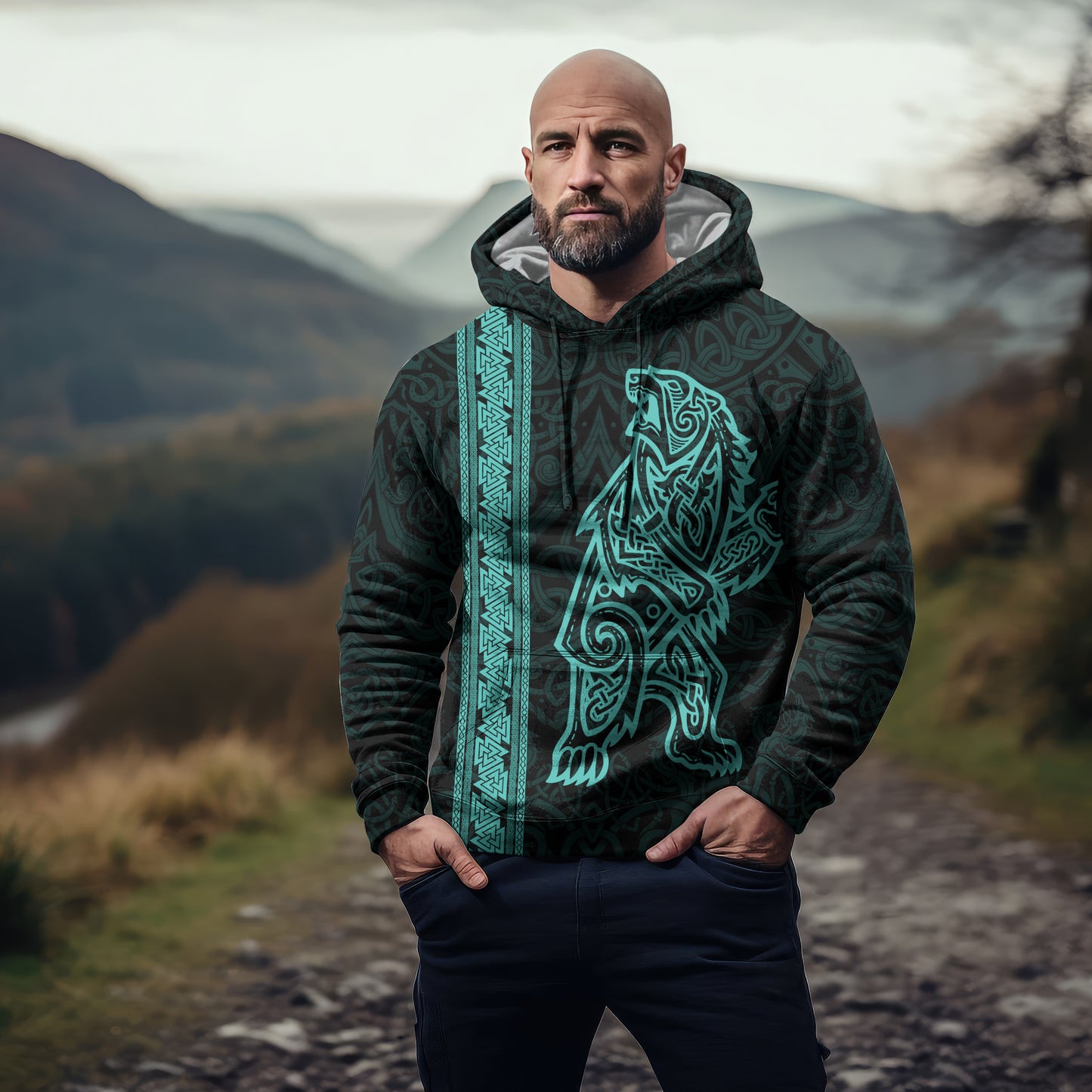 Berserker Bear - Viking Hoodie Set