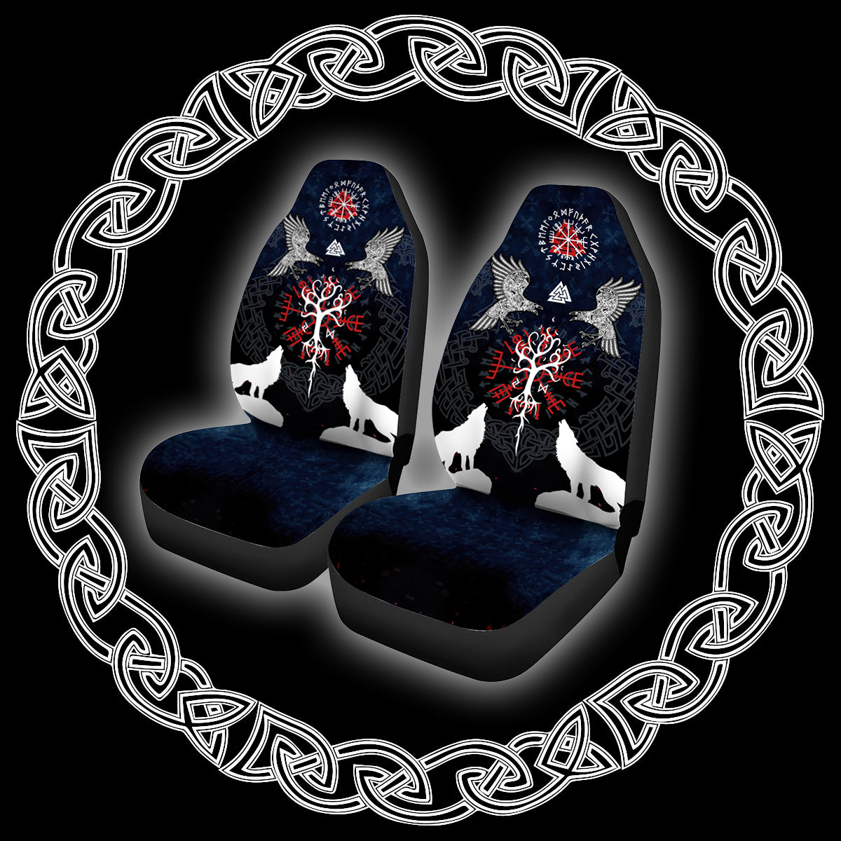 Ethnic Celtic Viking Pet Car Seat Cover main image 1