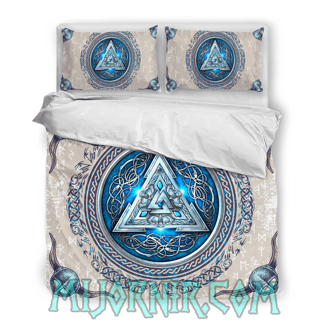 Valknut Emblem - Viking Duvet Cover