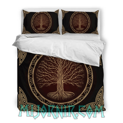 Yggdrasil Gold Essence - Viking Duvet Cover