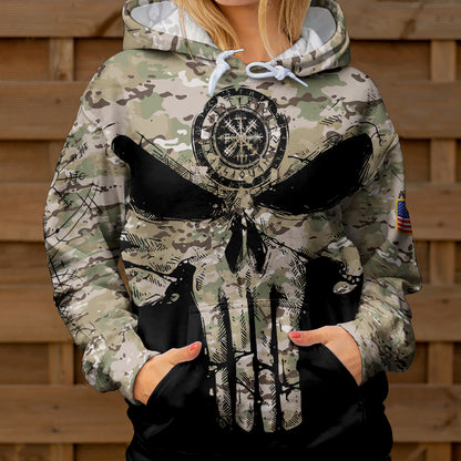 Viking Camo Skull - Viking Hoodie Set