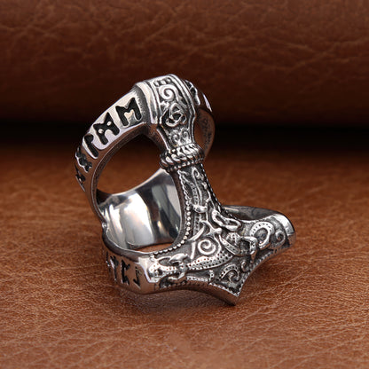 Odin's Hammer Viking Ring