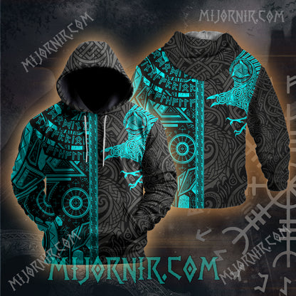 Mystic Raven Neon Viking - All Over Print