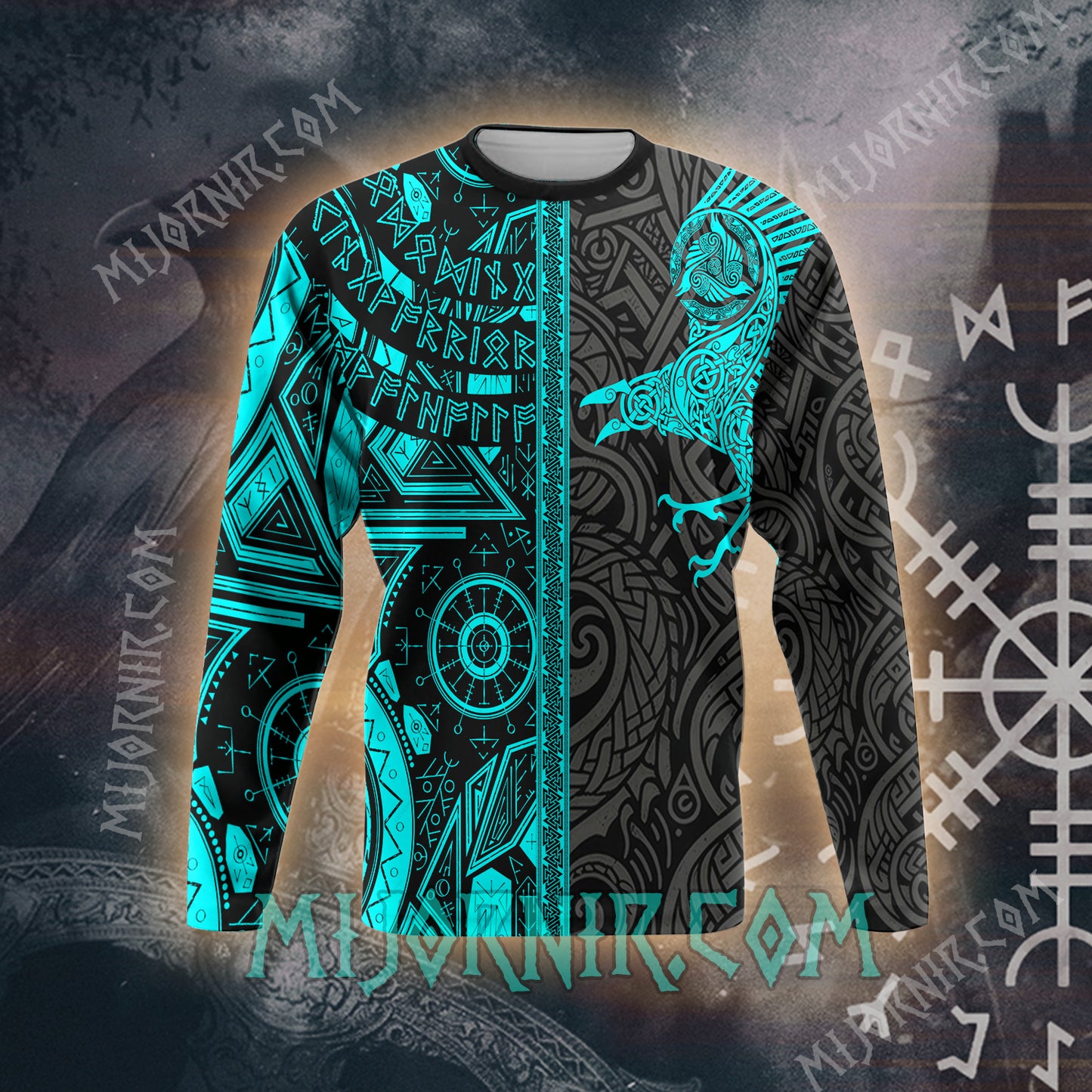 Mystic Raven Neon Viking - All Over Print