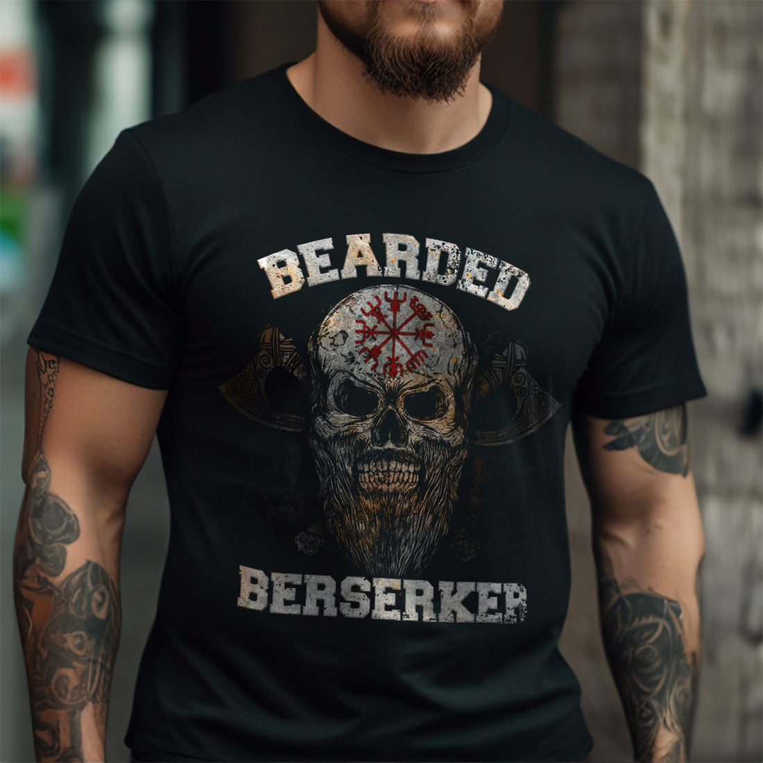 Bearded Berserker Viking T-shirt