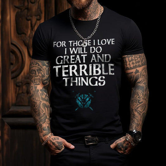 Viking Black T-shirt for men